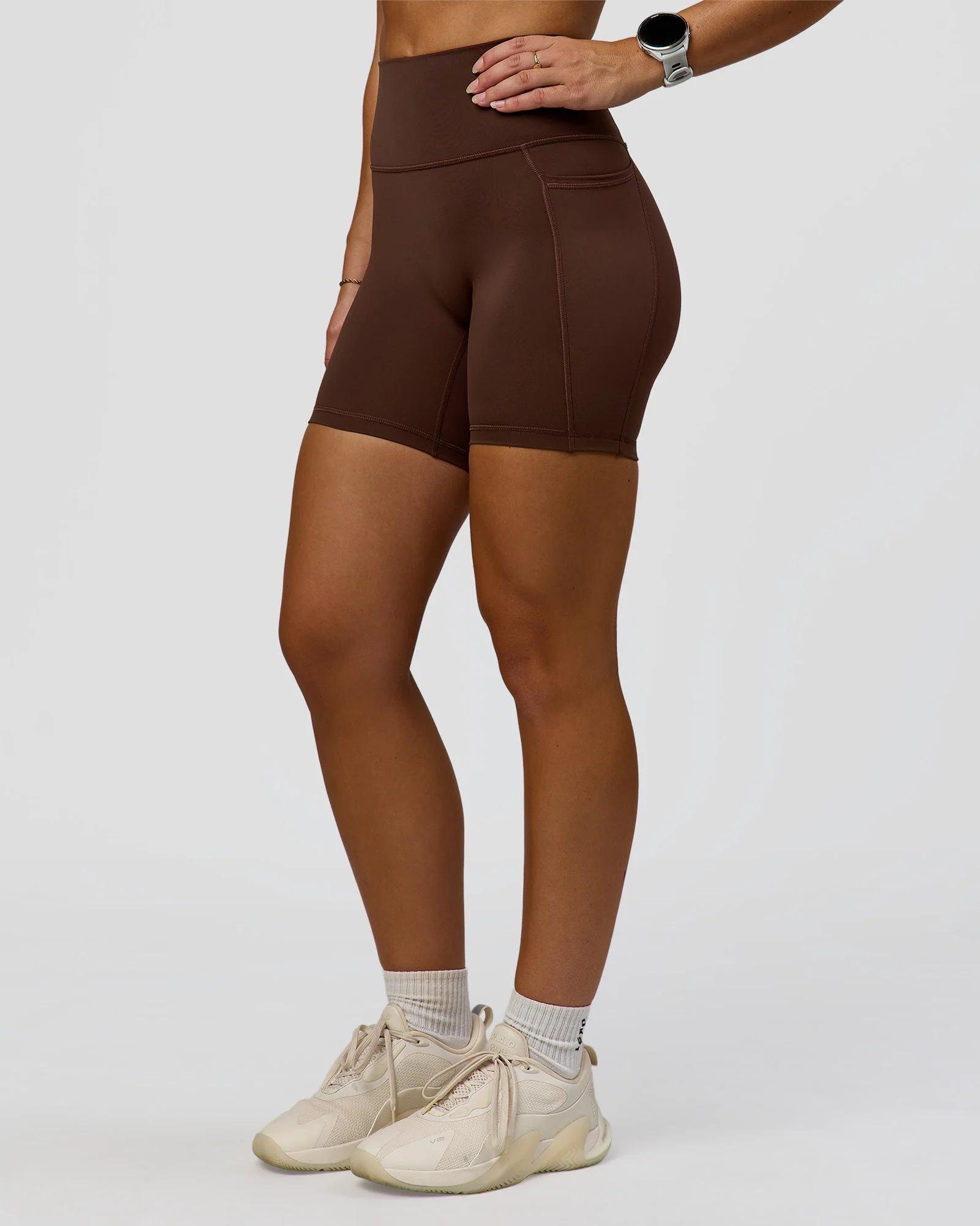 CF Fusion Ultra High-Rise 6" Short Pockets - Hot Chocolate - Image 9