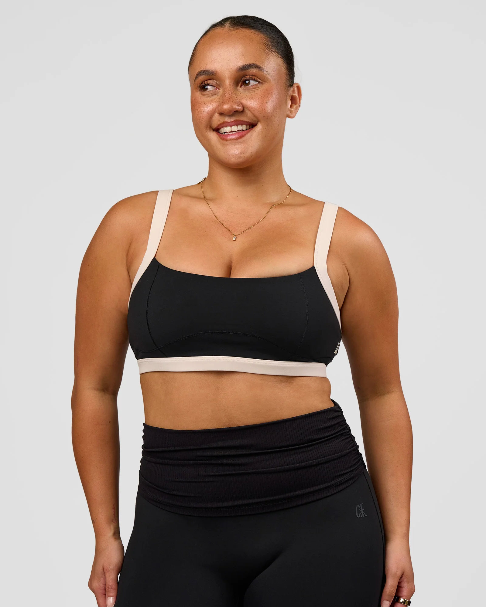 CF Move Through It Sports Bra - Black-Clay - Image 4
