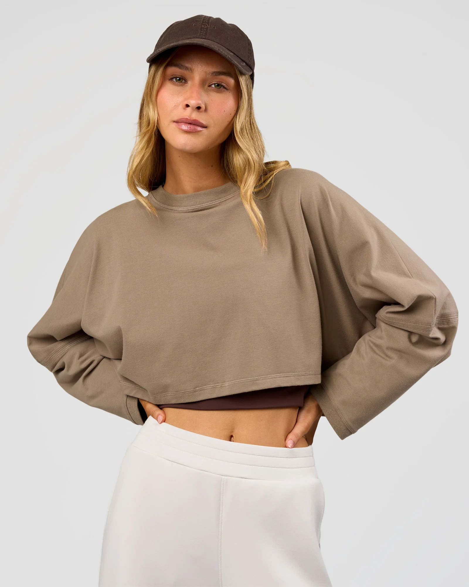 CF Street Surge Long Sleeve Tee - Taupe Ash - Image 10