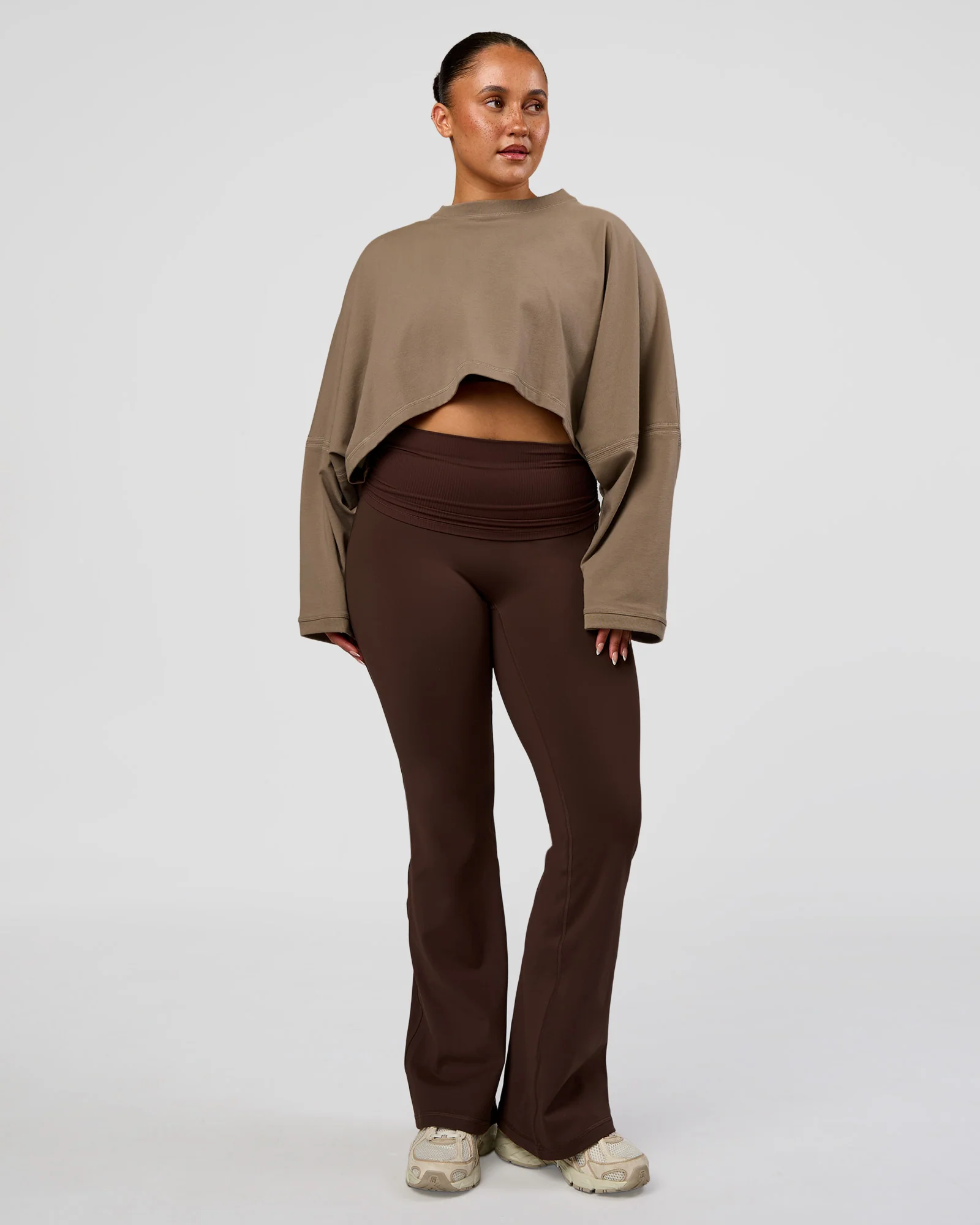 CF Street Surge Long Sleeve Tee - Taupe Ash - Image 3
