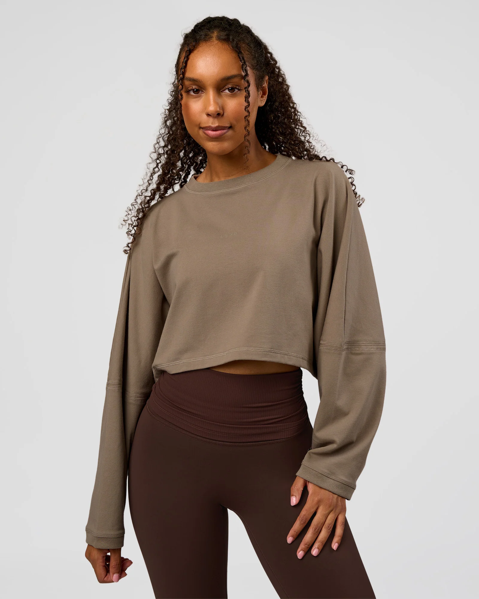 CF Street Surge Long Sleeve Tee - Taupe Ash - Image 4