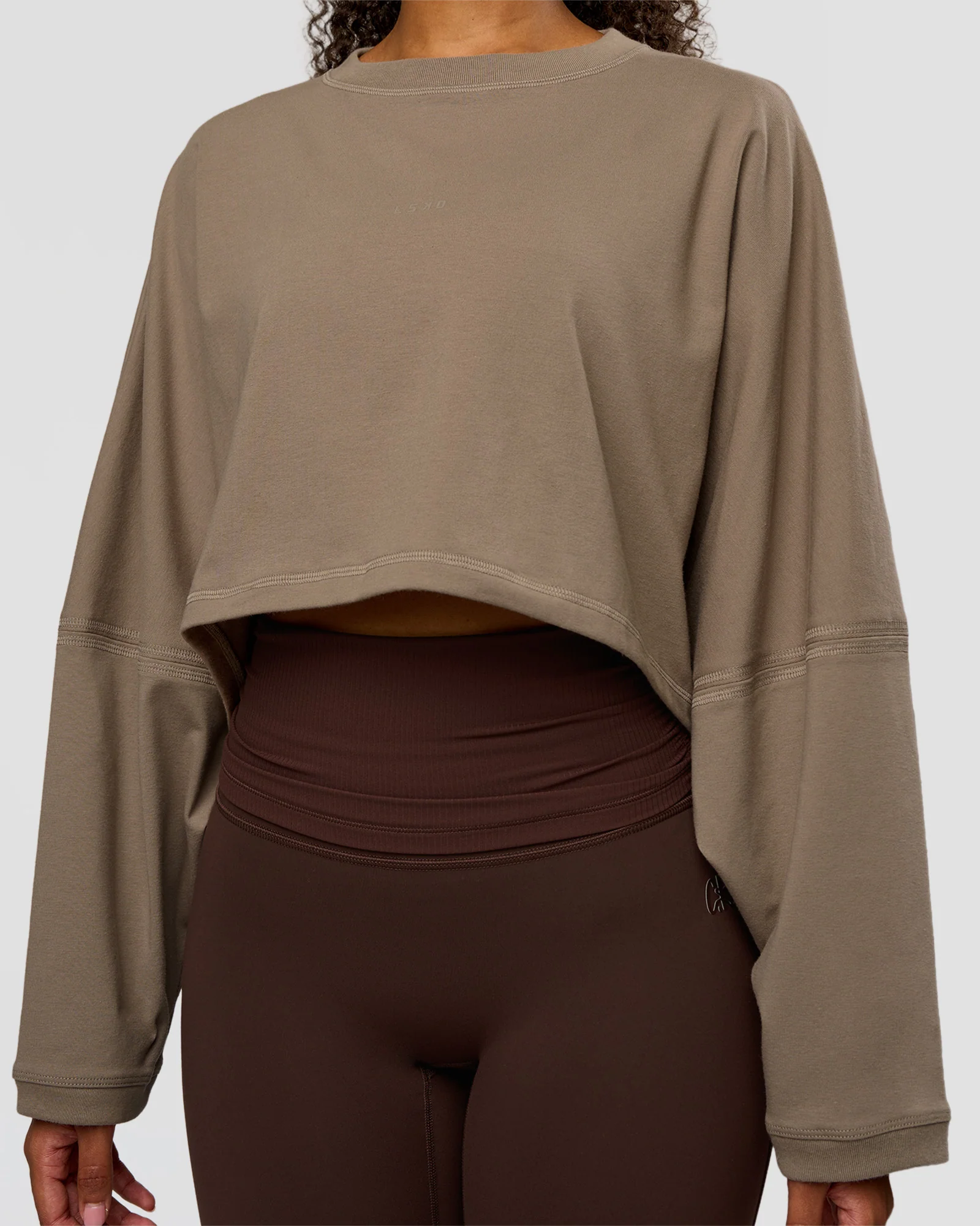 CF Street Surge Long Sleeve Tee - Taupe Ash - Image 7