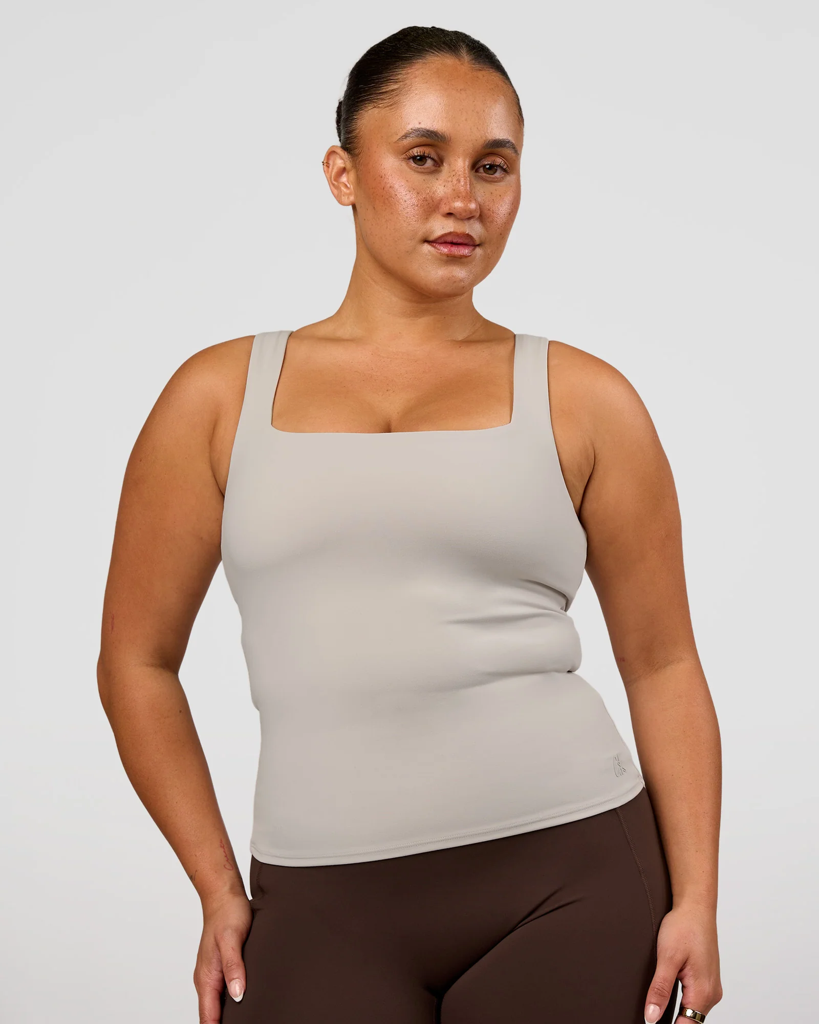 CF Train Hard Shelf Bra Tank - Clay - Image 6