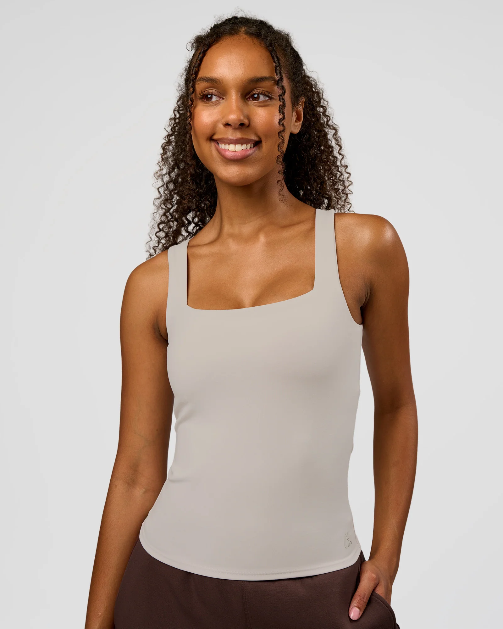CF Train Hard Shelf Bra Tank - Clay - Image 8