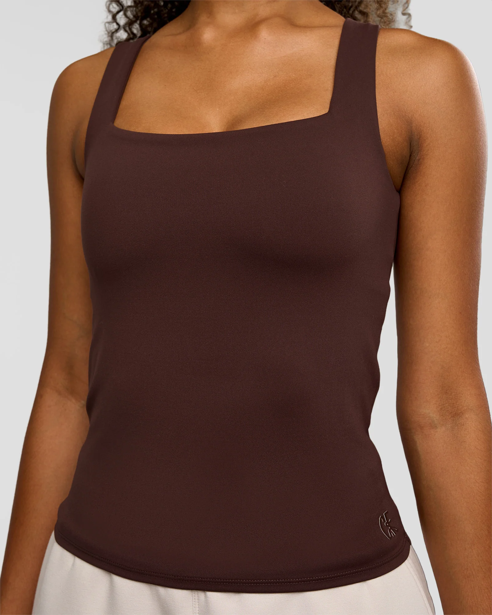 CF Train Hard Shelf Bra Tank - Hot Chocolate - Image 4