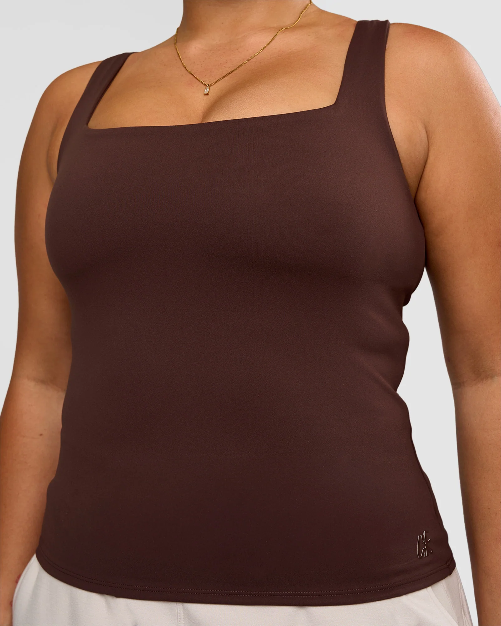 CF Train Hard Shelf Bra Tank - Hot Chocolate - Image 9