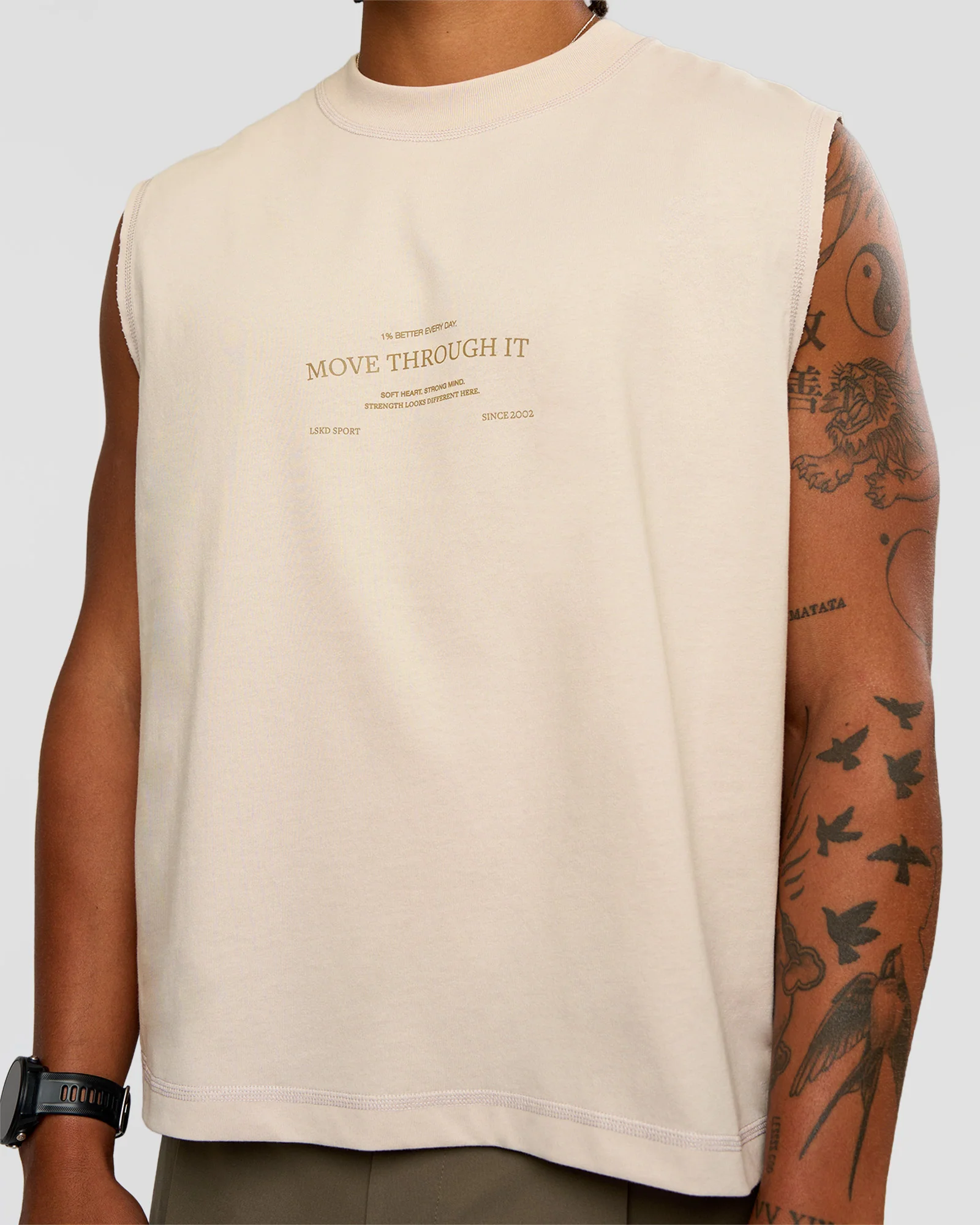 CF Unisex Oversized Heavyweight Boxed Tank - Clay-CF Move Through It - Image 12