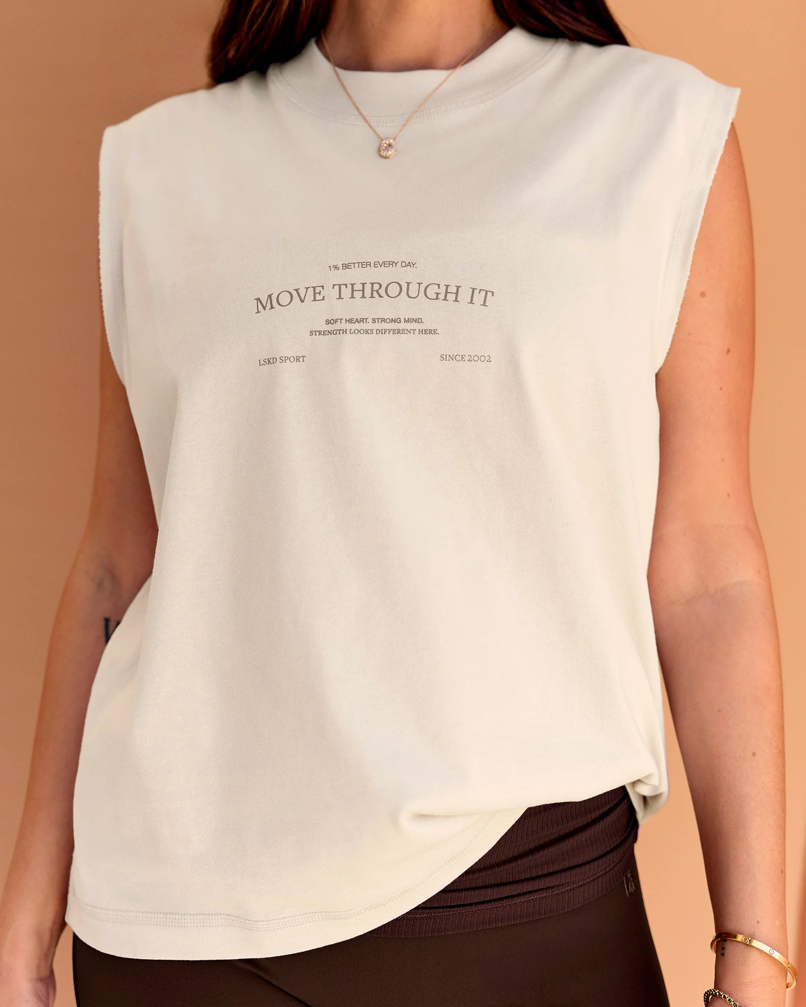 CF Unisex Oversized Heavyweight Boxed Tank - Clay-CF Move Through It - Image 2
