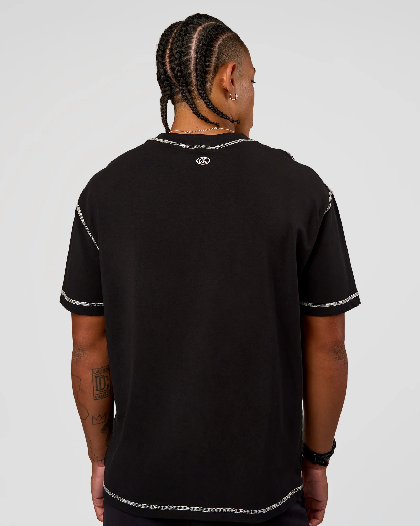 CF Unisex Oversized Heavyweight FLXCotton Tee - Black-CF Move Through It - Image 2