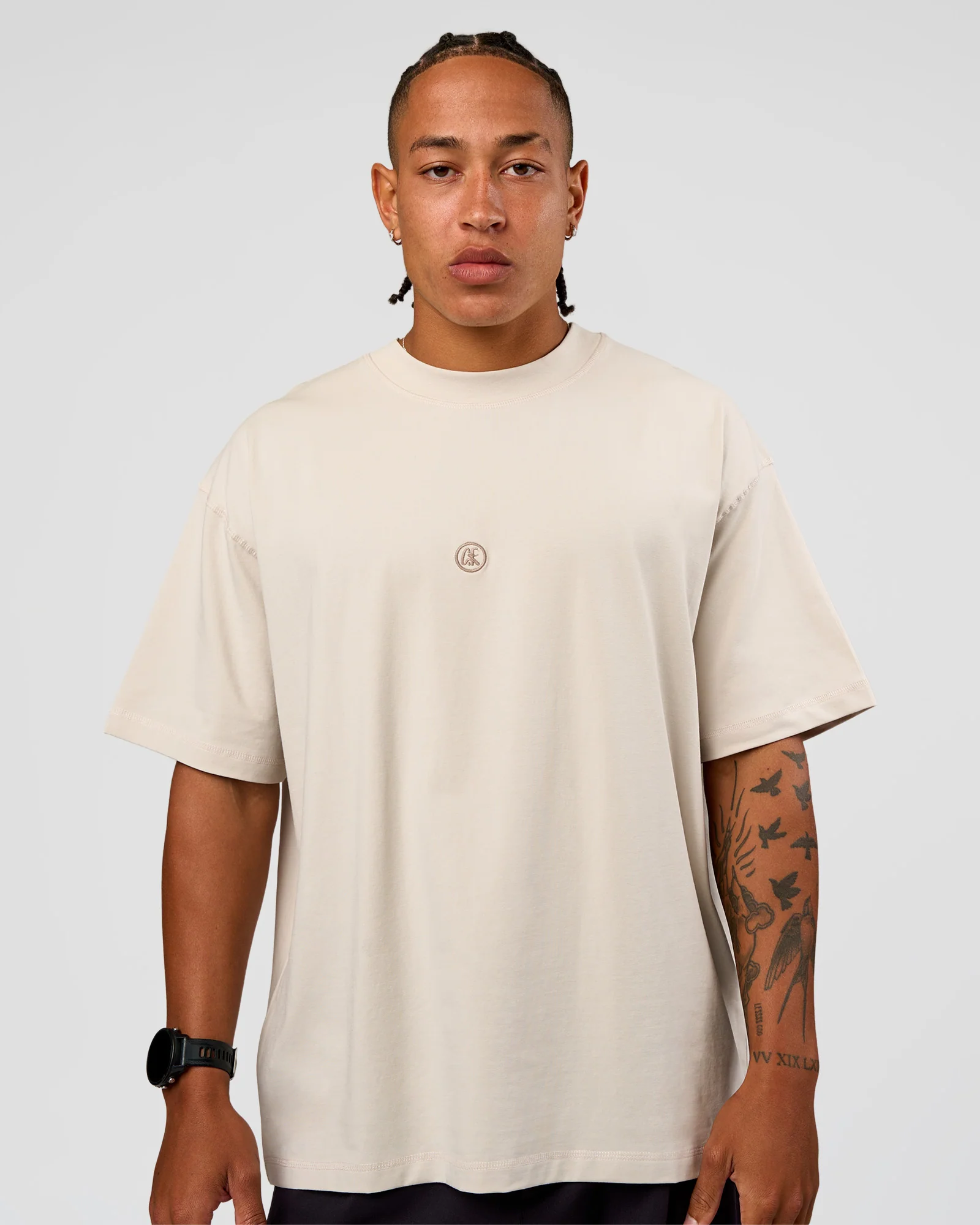 CF Unisex Oversized Heavyweight FLXCotton Tee - Clay-CF X LSKD Sport - Image 10