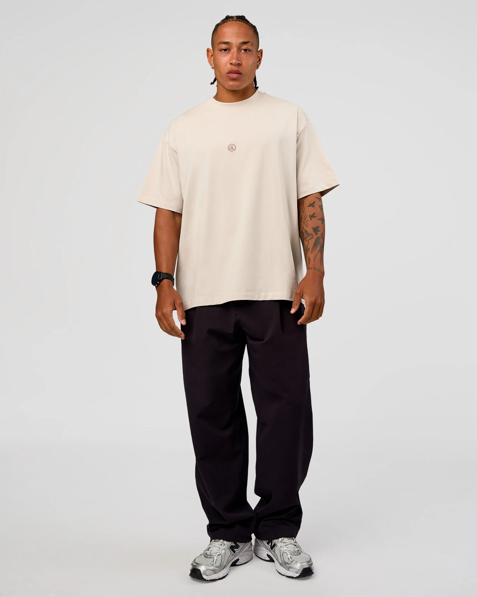CF Unisex Oversized Heavyweight FLXCotton Tee - Clay-CF X LSKD Sport - Image 3