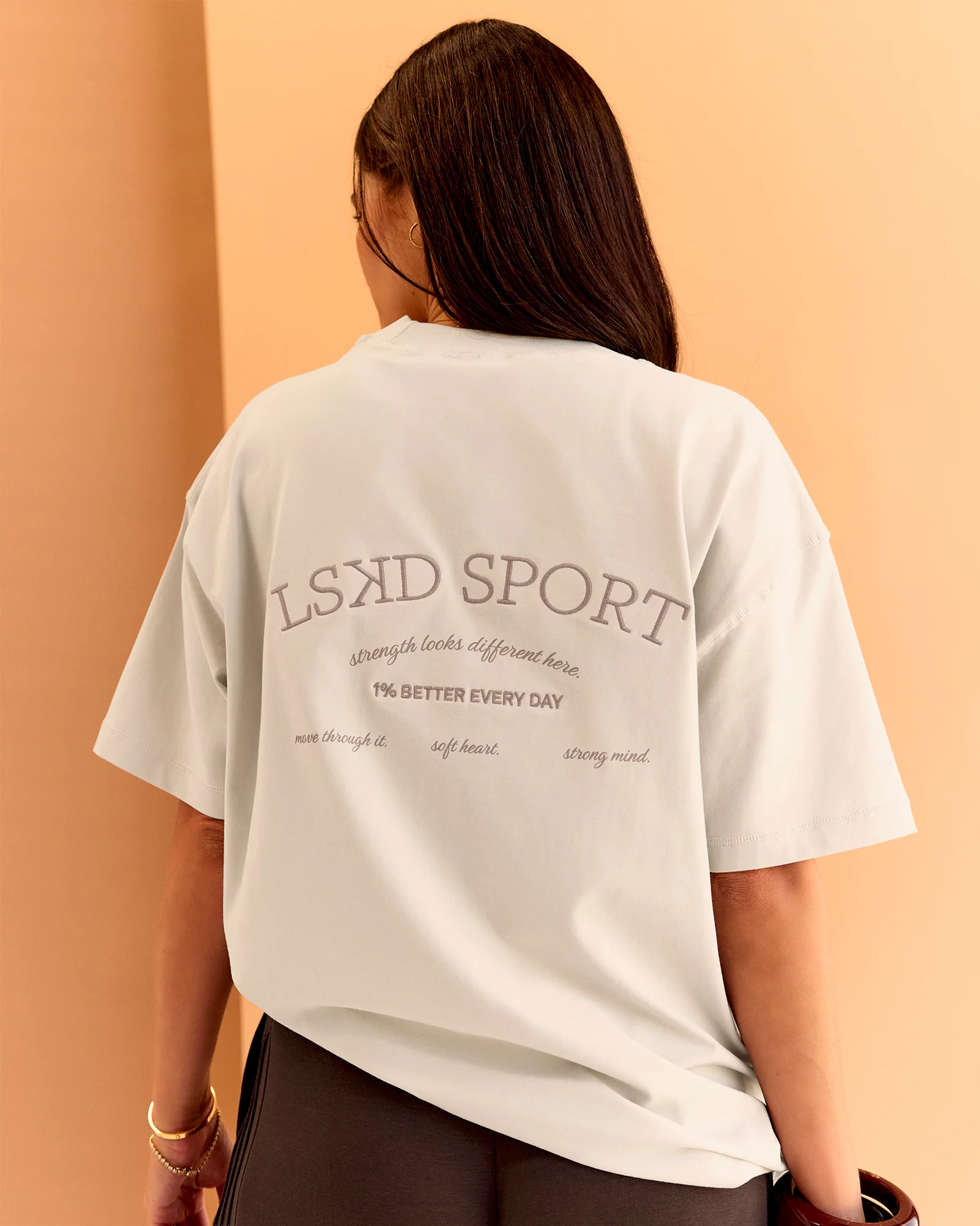 CF Unisex Oversized Heavyweight FLXCotton Tee - Clay-CF X LSKD Sport - Image 8
