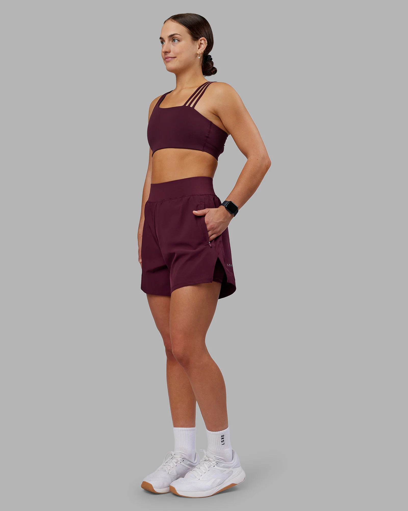 Challenger 5" Lined Performance Short - Cherry Lacquer - Image 5