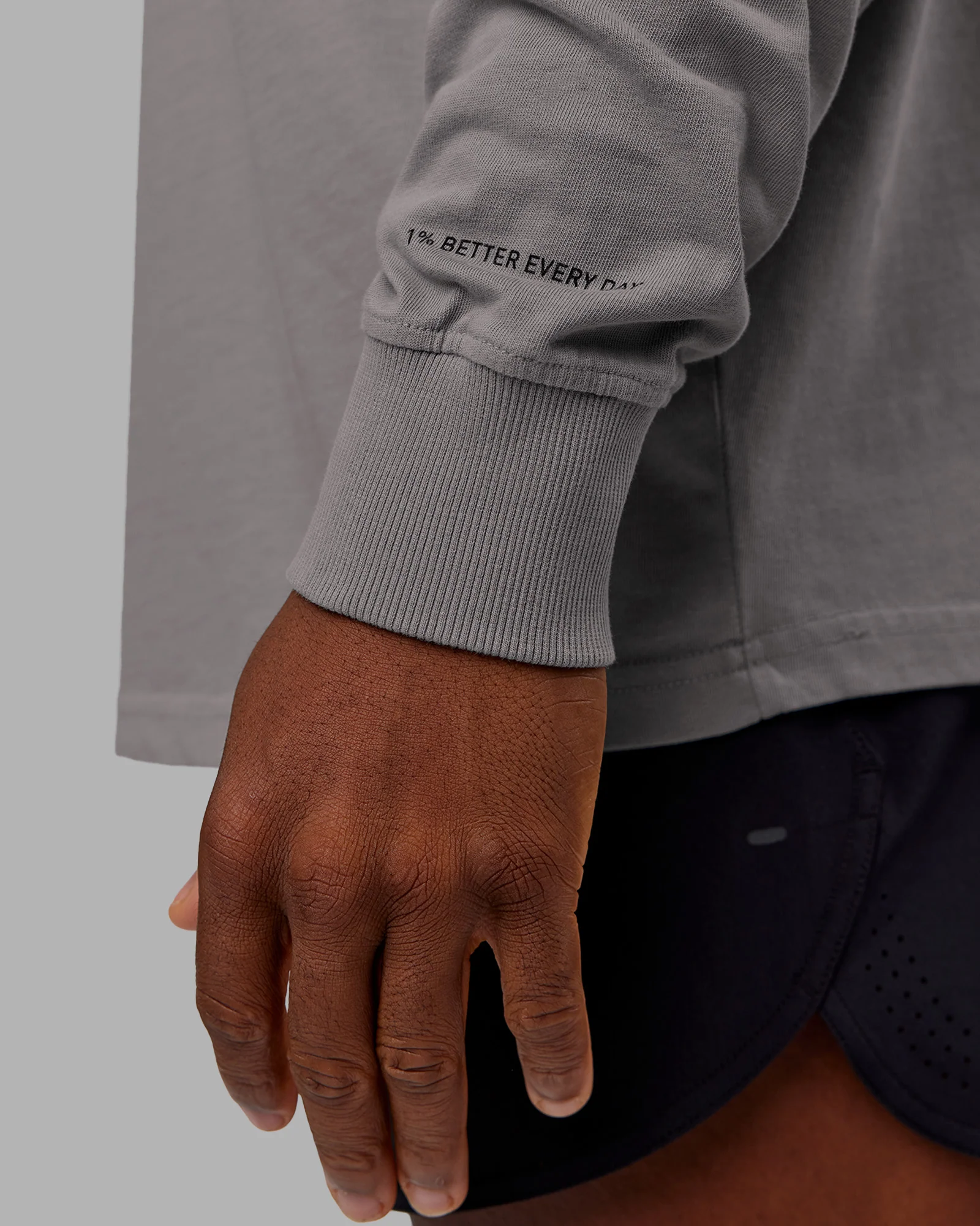 Chrome Washed Heavyweight Oversized Long Sleeve Tee - Circular Grey-Black - Image 6