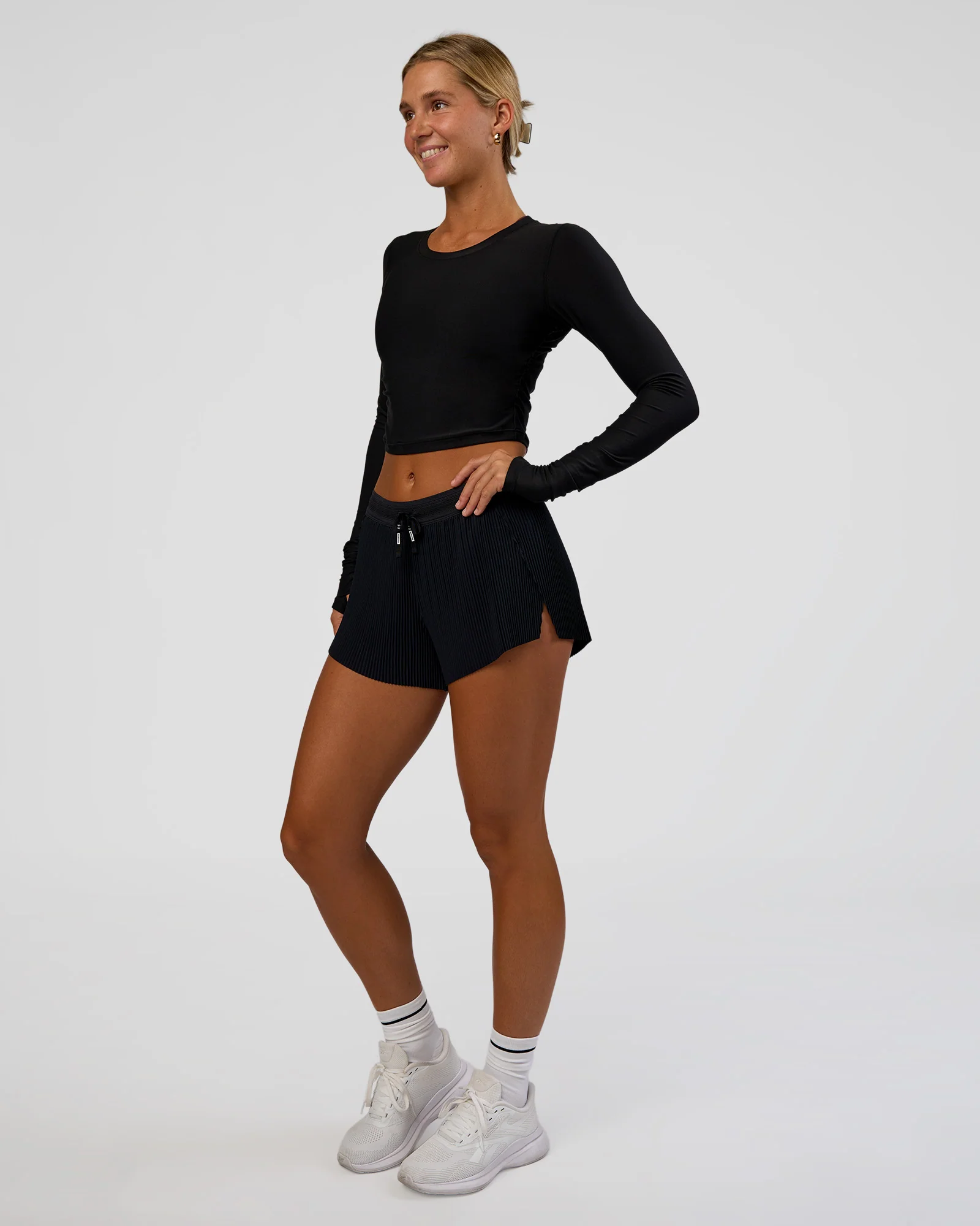 Clarity Long Sleeve Tee - Black - Image 3
