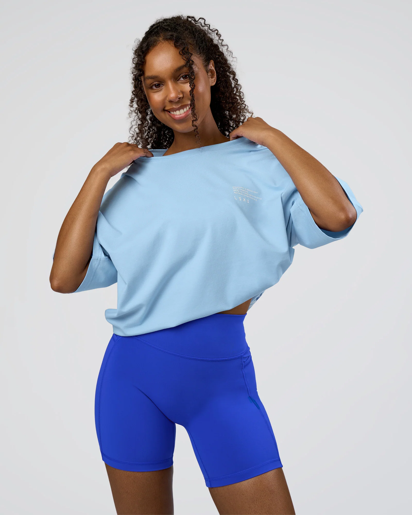 Coffee Run FLXCotton Oversized Tee - Open Air-White - Image 3