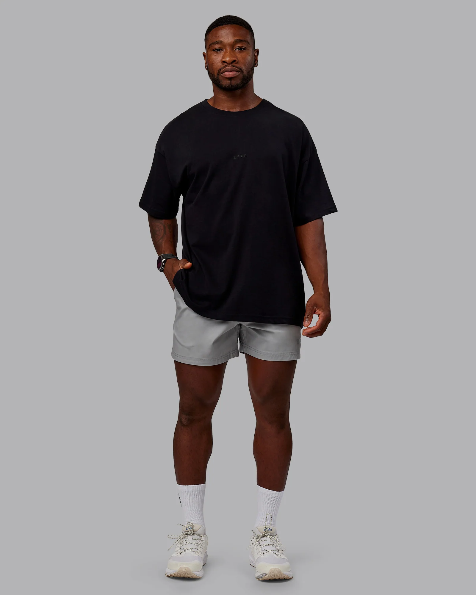Daily 5" Short - Circular Grey - Image 2