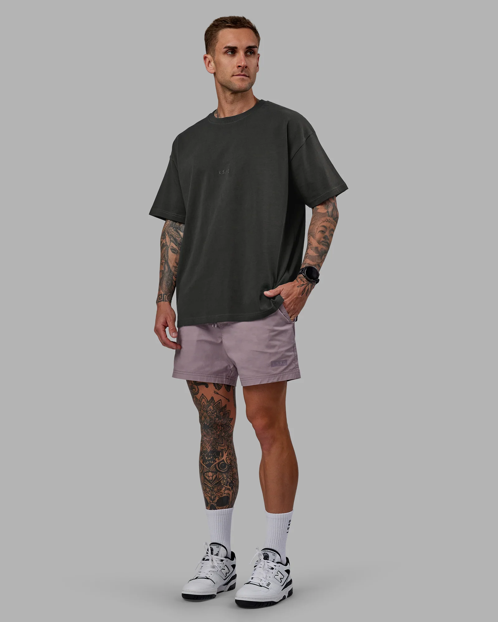 Daily 5" Short - Grey Purple - Image 2