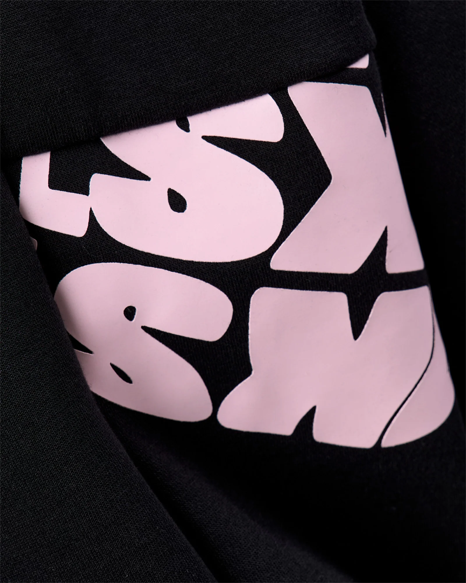 Deconstructed Fleece Hoodie - Caviar-Marshmallow-Pale Lilac - Image 11