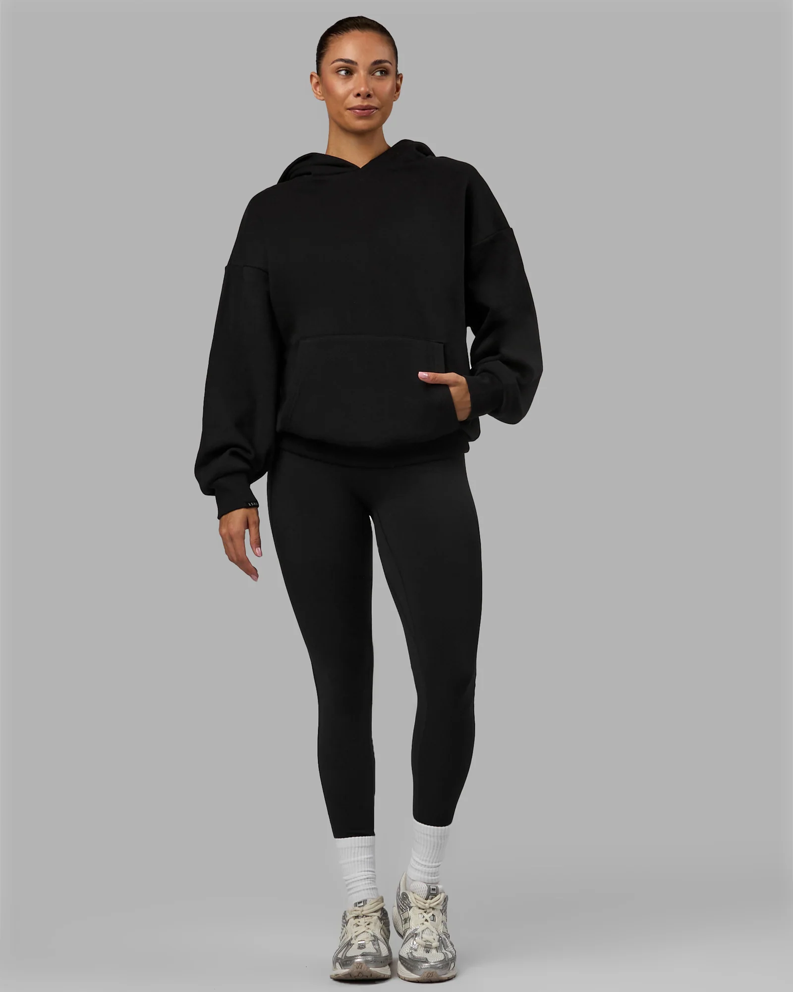 Easy Oversized Hoodie - Black - Image 11