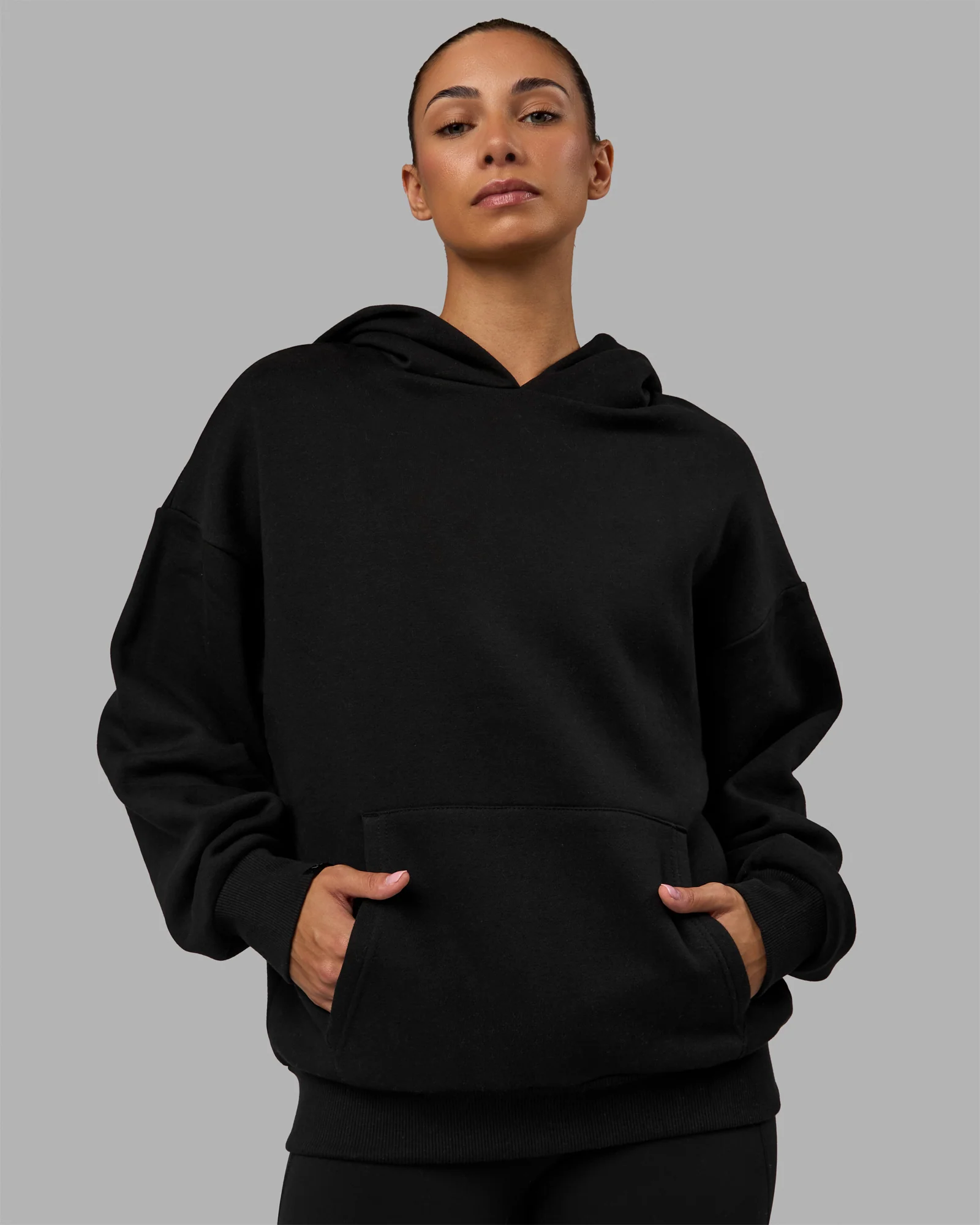 Easy Oversized Hoodie - Black - Image 3