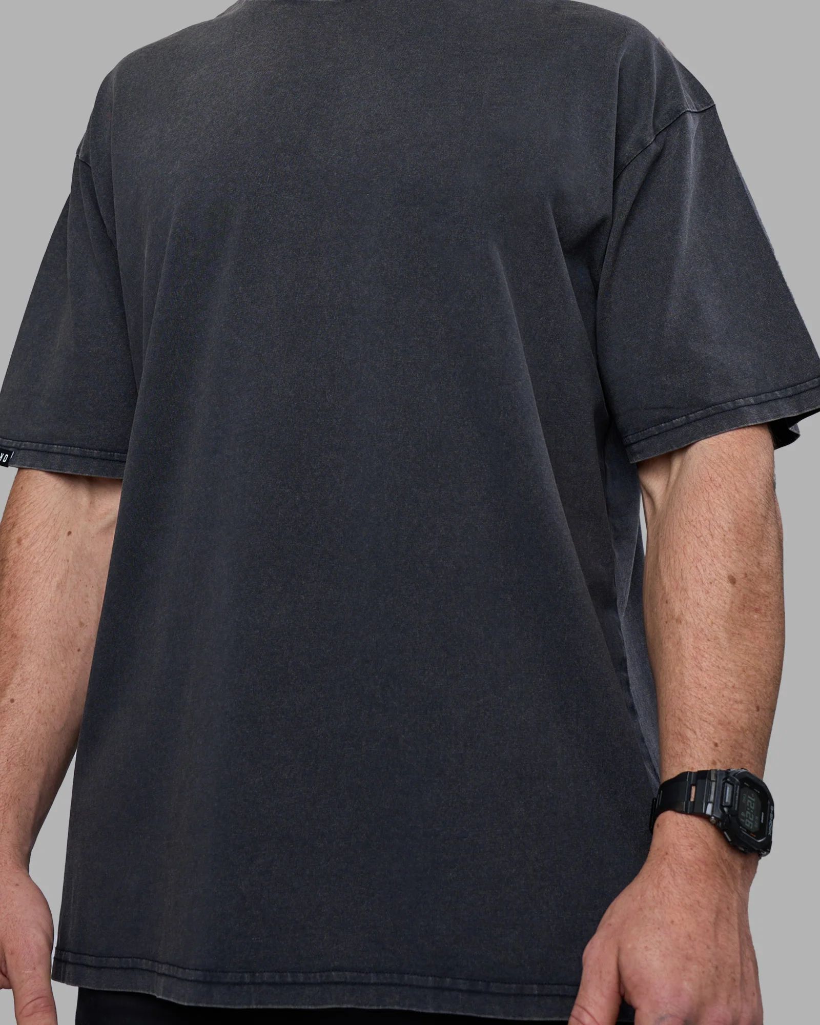 Easy FLXCotton Tee Oversize - Black Washed - Image 10