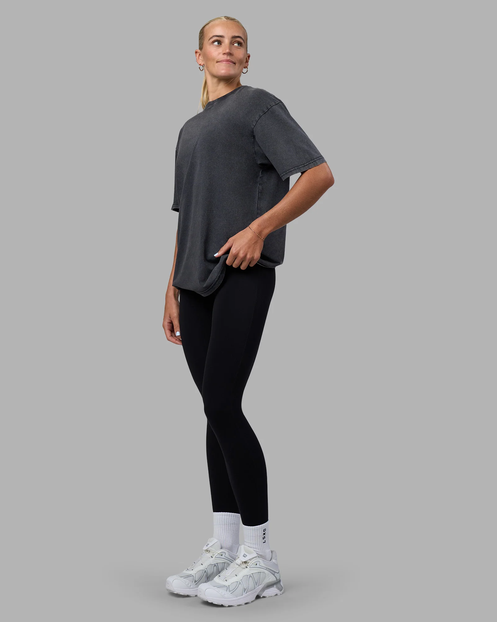 Easy FLXCotton Tee Oversize - Black Washed - Image 11