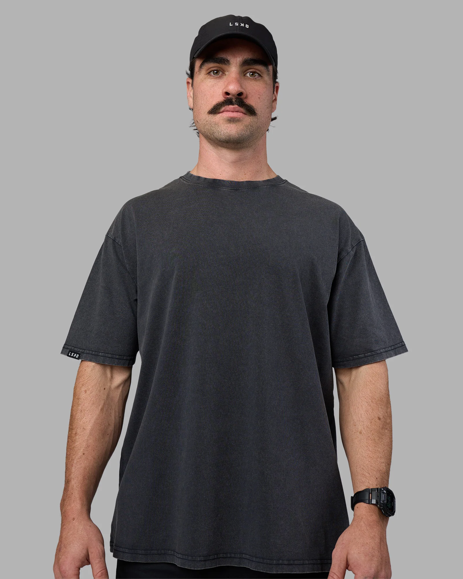 Easy FLXCotton Tee Oversize - Black Washed - Image 3