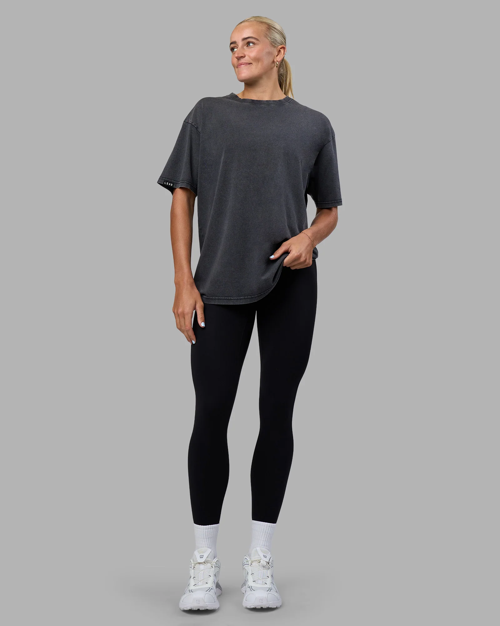 Easy FLXCotton Tee Oversize - Black Washed - Image 5