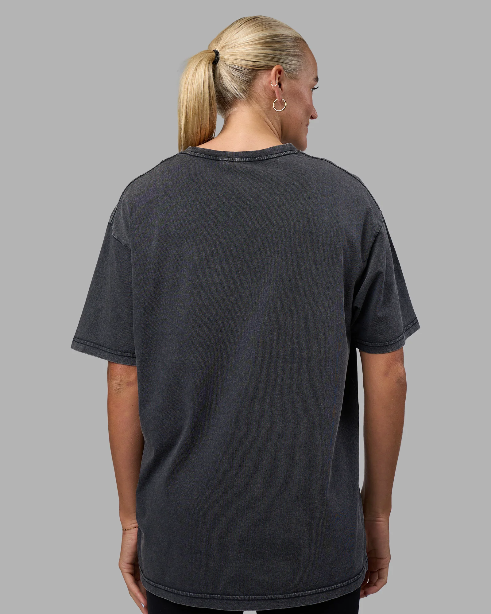 Easy FLXCotton Tee Oversize - Black Washed - Image 7