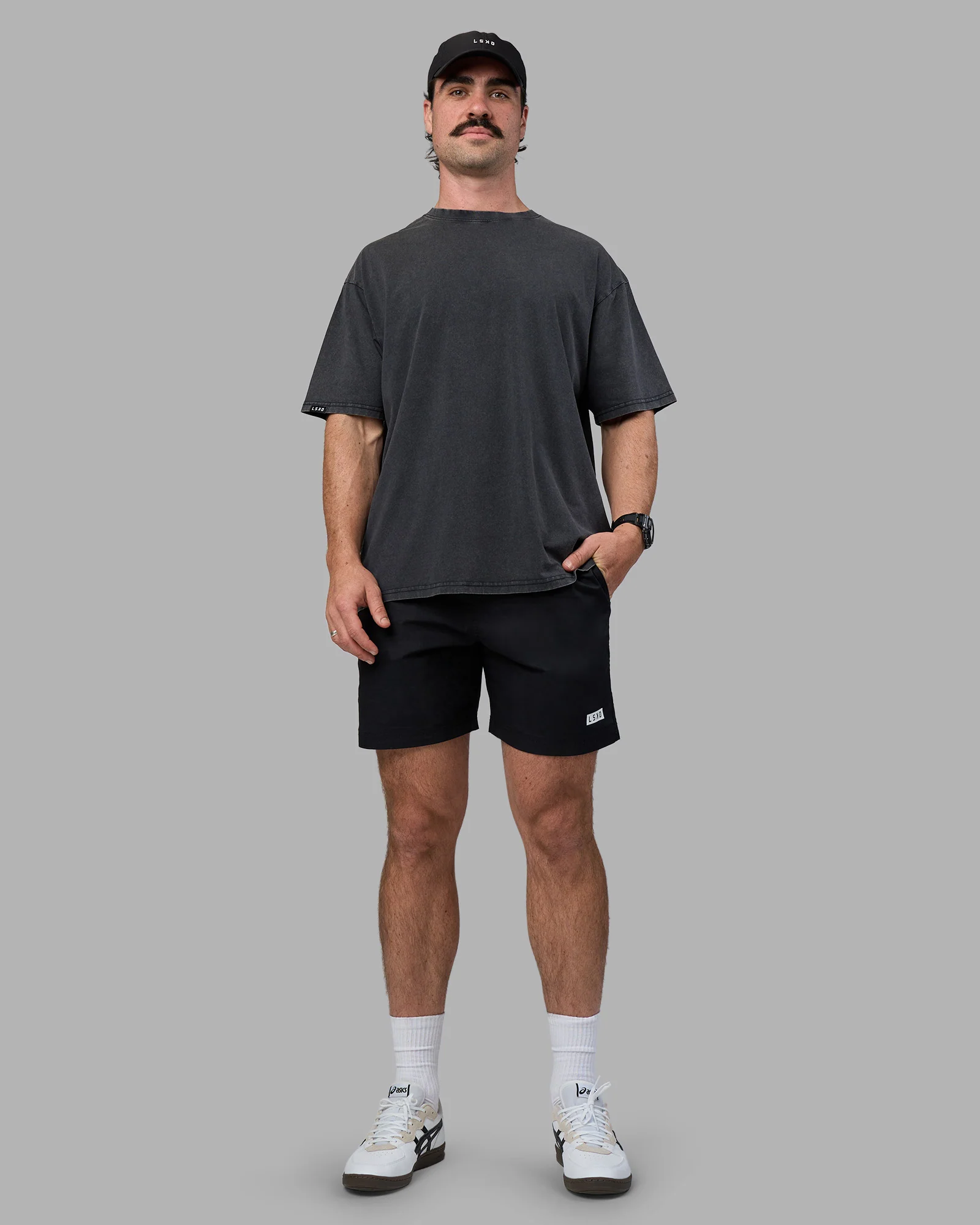 Easy FLXCotton Tee Oversize - Black Washed - Image 9