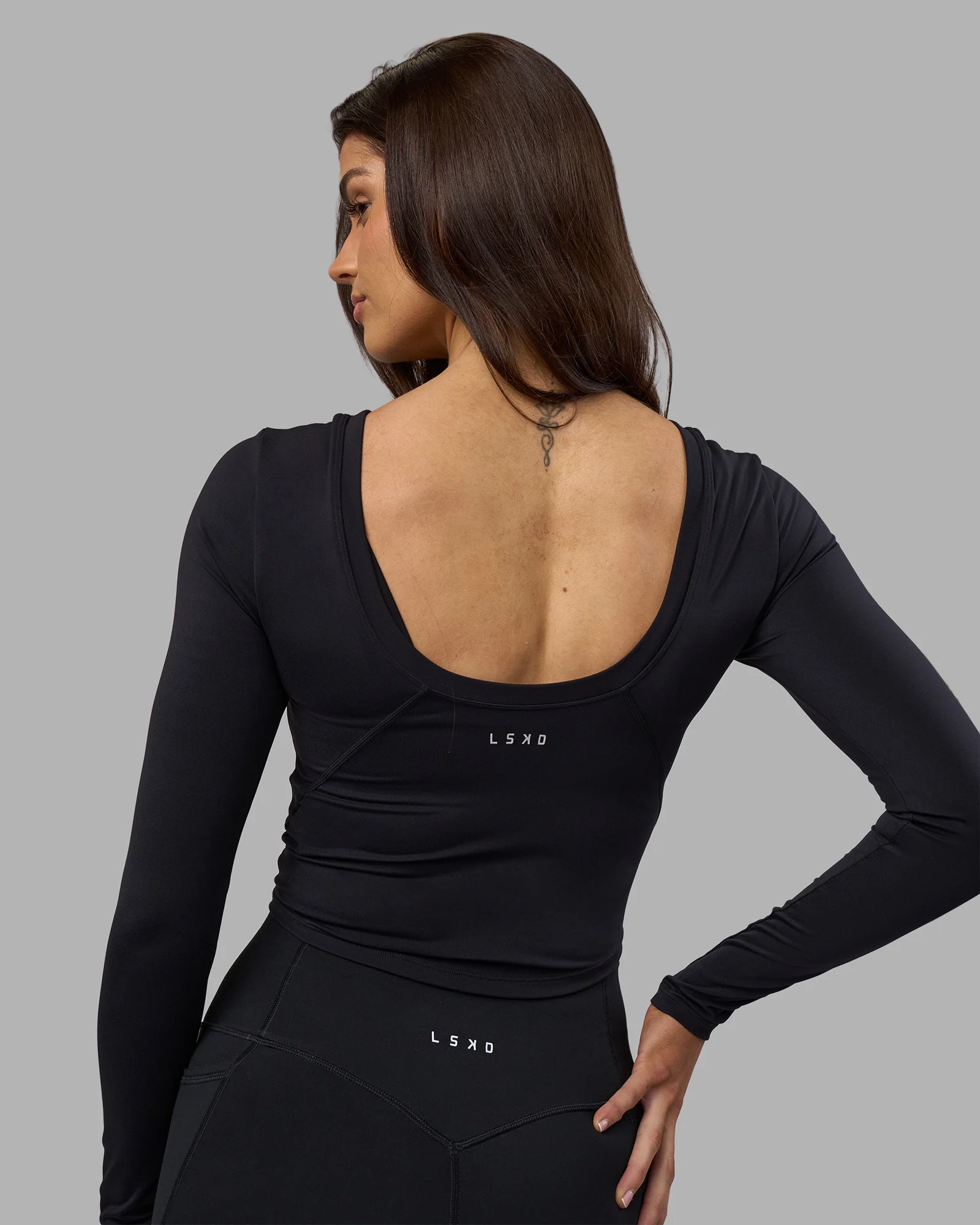Effortless Long Sleeve Top - Black - Image 4