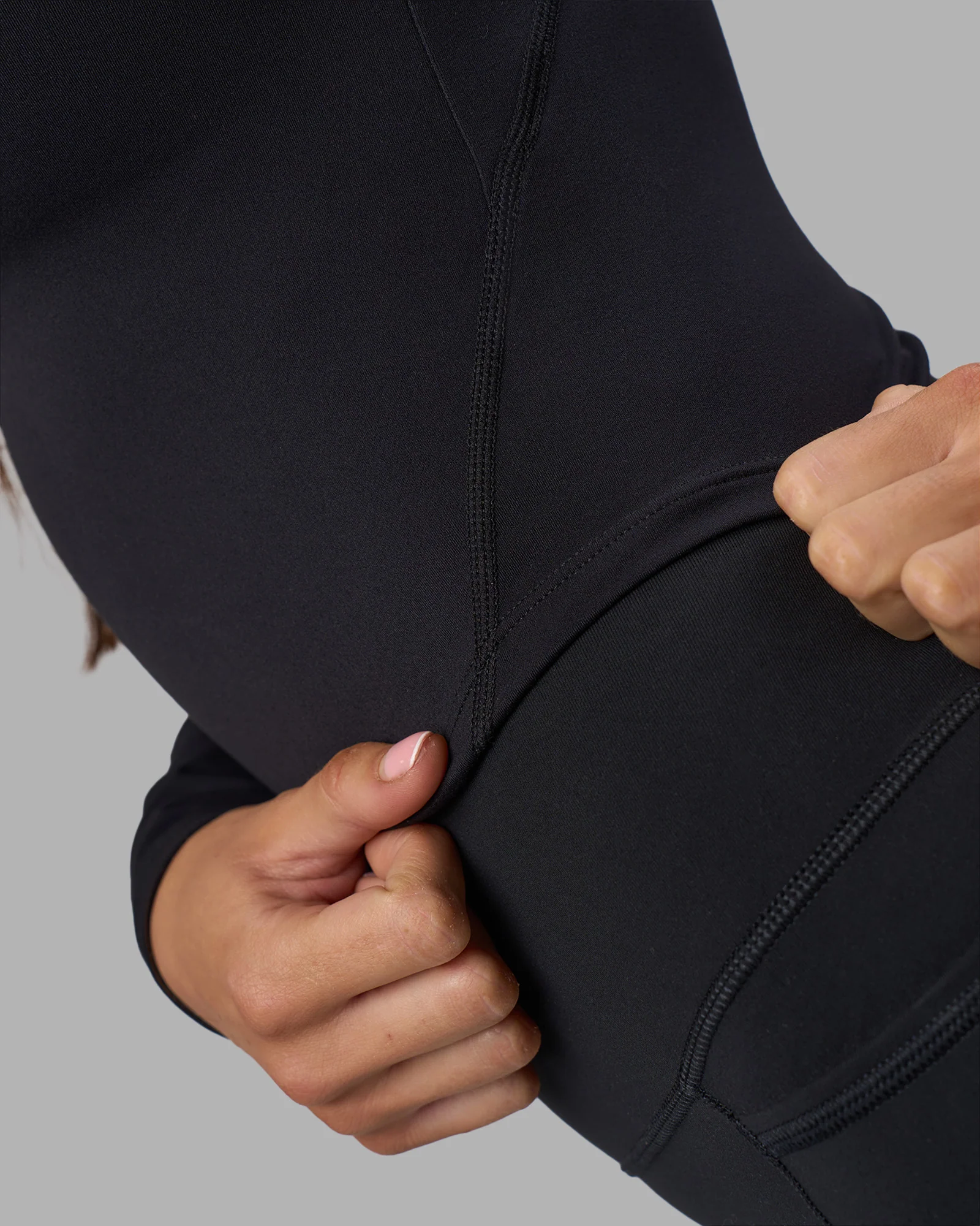 Effortless Long Sleeve Top - Black - Image 7