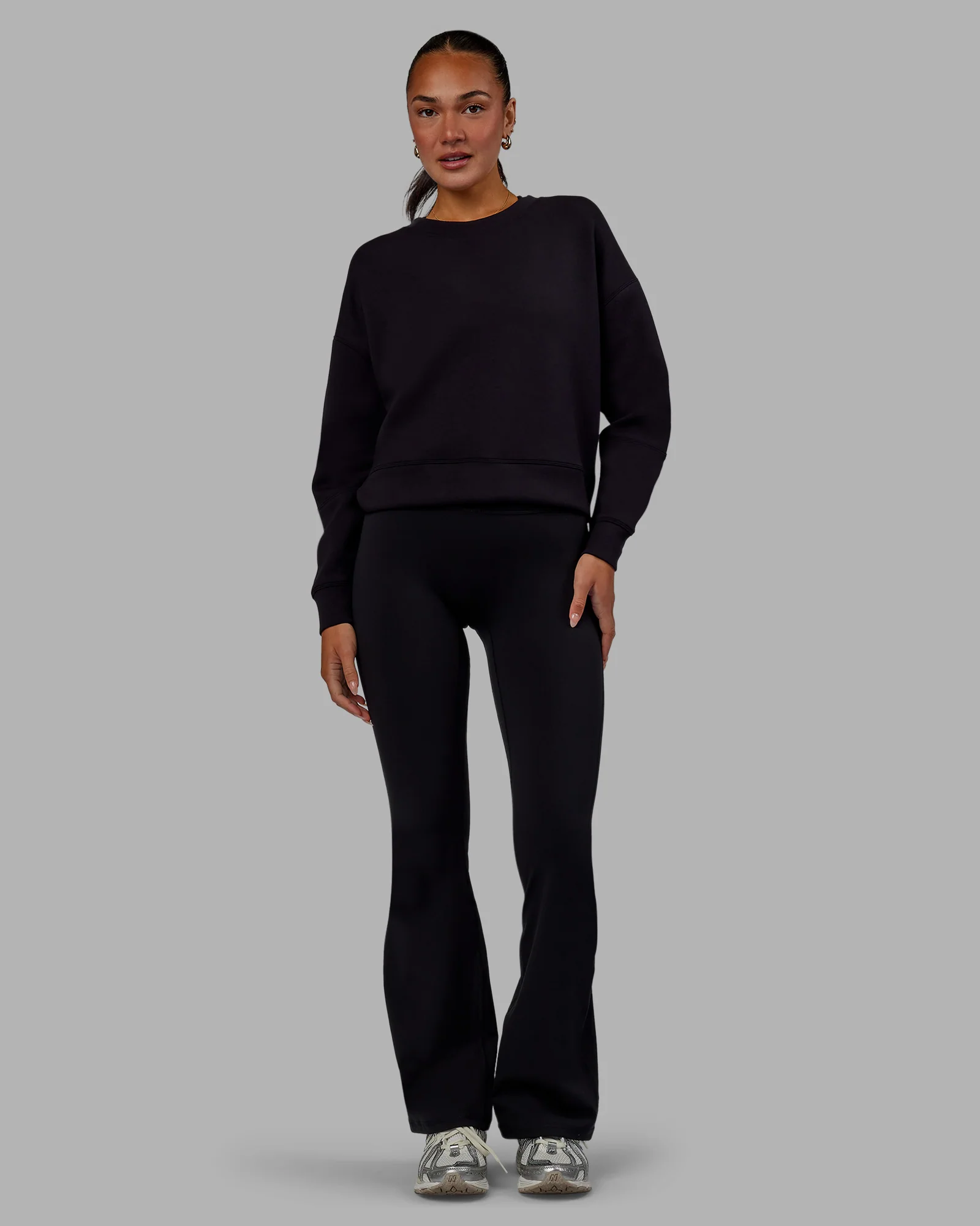 Elevate SoftTouch Crew Neck Sweater - Black-Black - Image 7