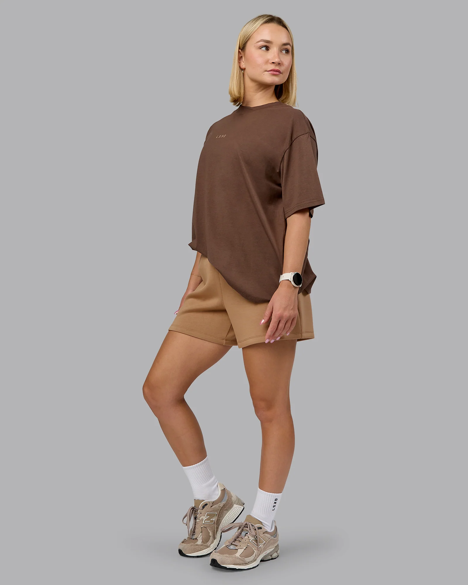Elevate SoftTouch 4" Short - Light taupe - Image 5