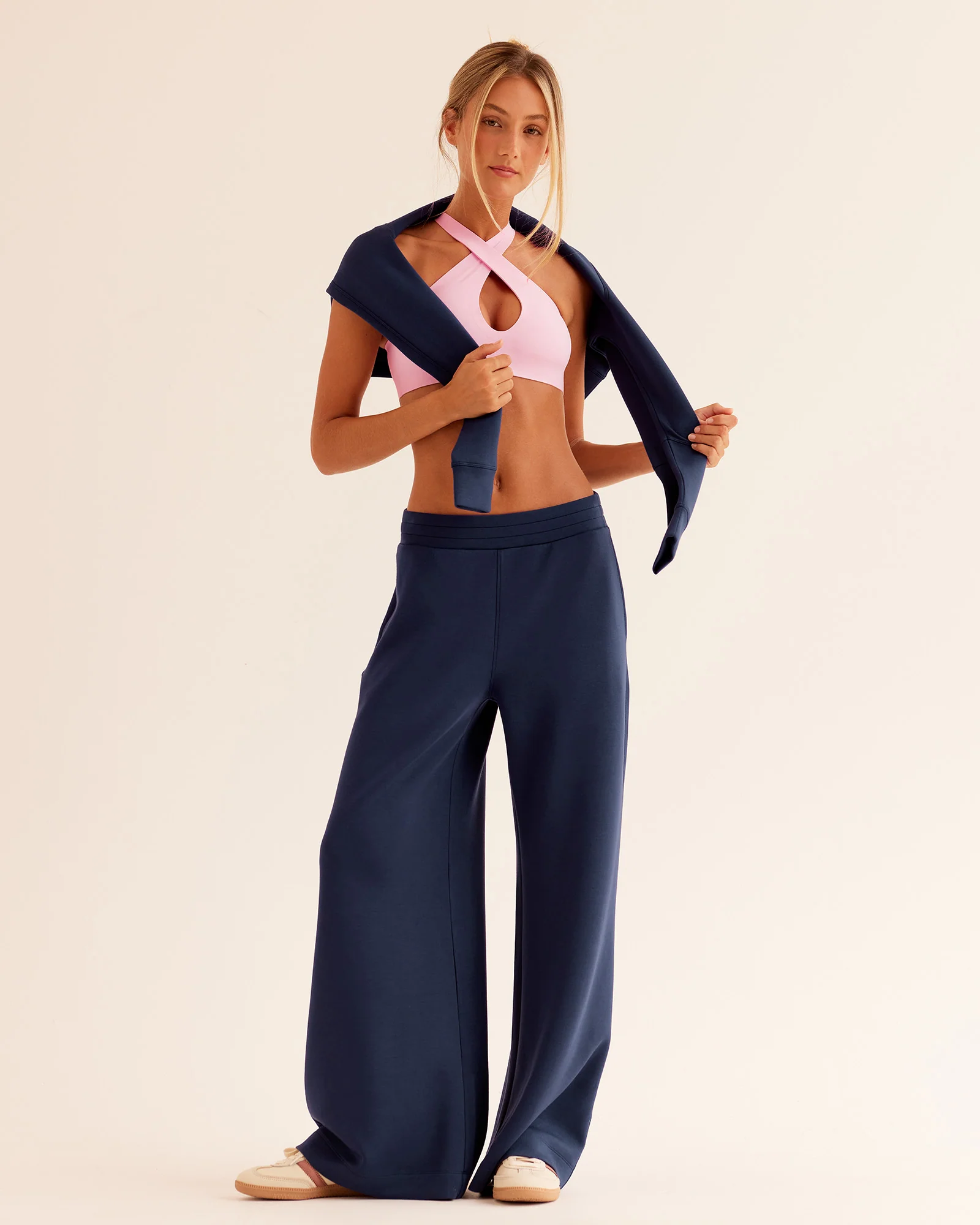 Elevate SoftTouch Wide Leg Pant - Future Navy - Image 4