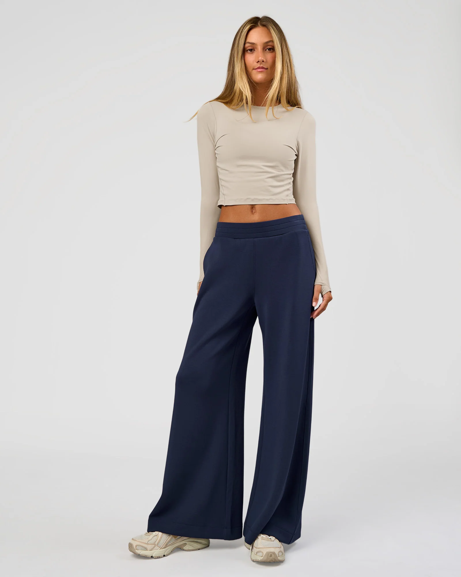 Elevate SoftTouch Wide Leg Pant - Future Navy - Image 6