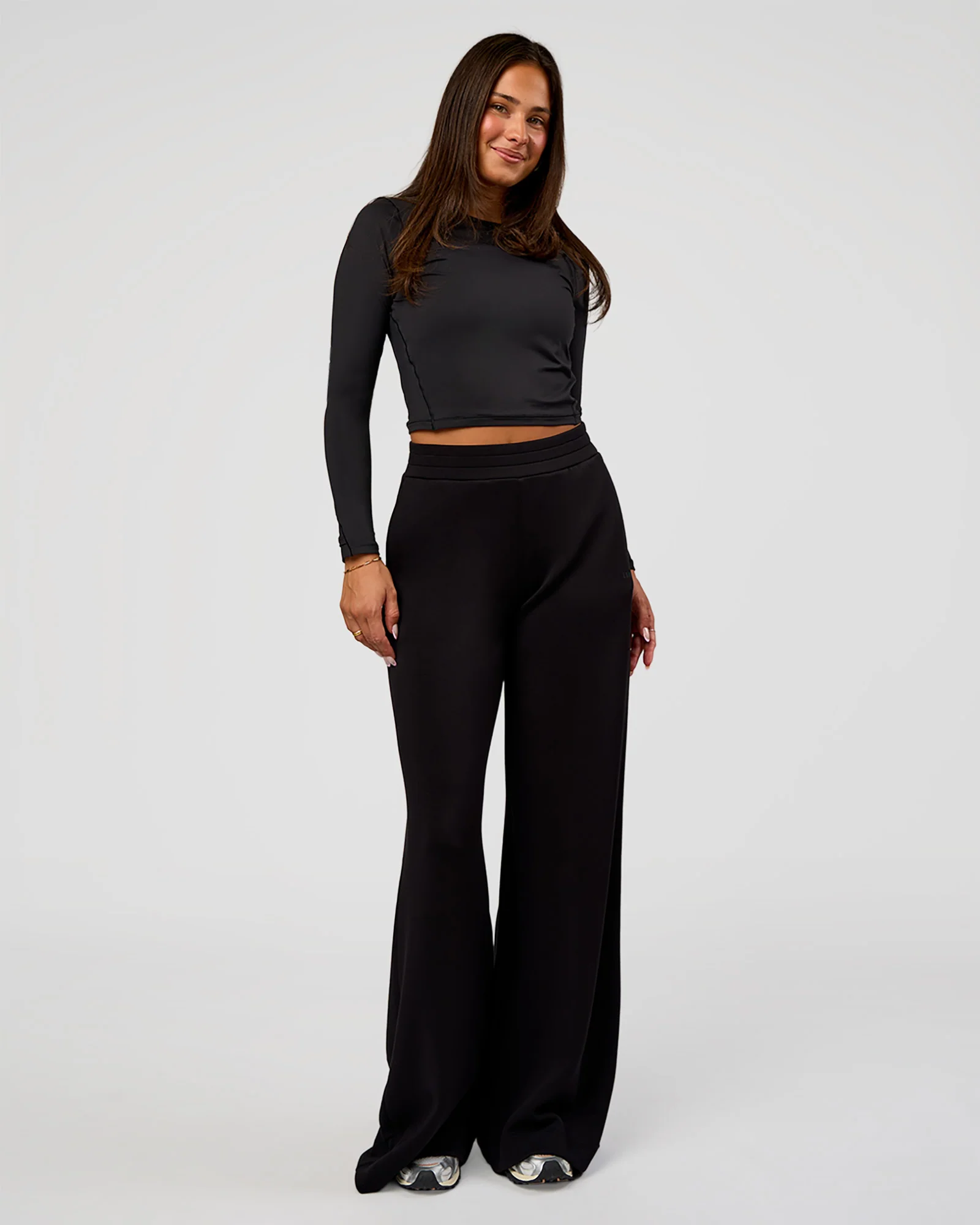 Elevate SoftTouch Wide Leg Pant Tall - Black - Image 5