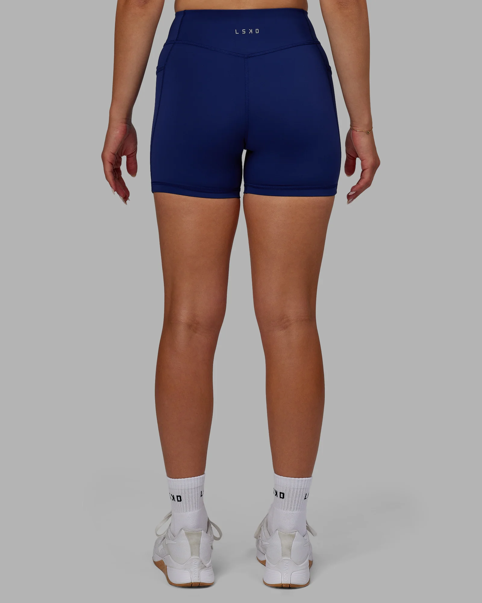 Elite High-Rise 4" Short Pockets - Midnight Blue - Image 3
