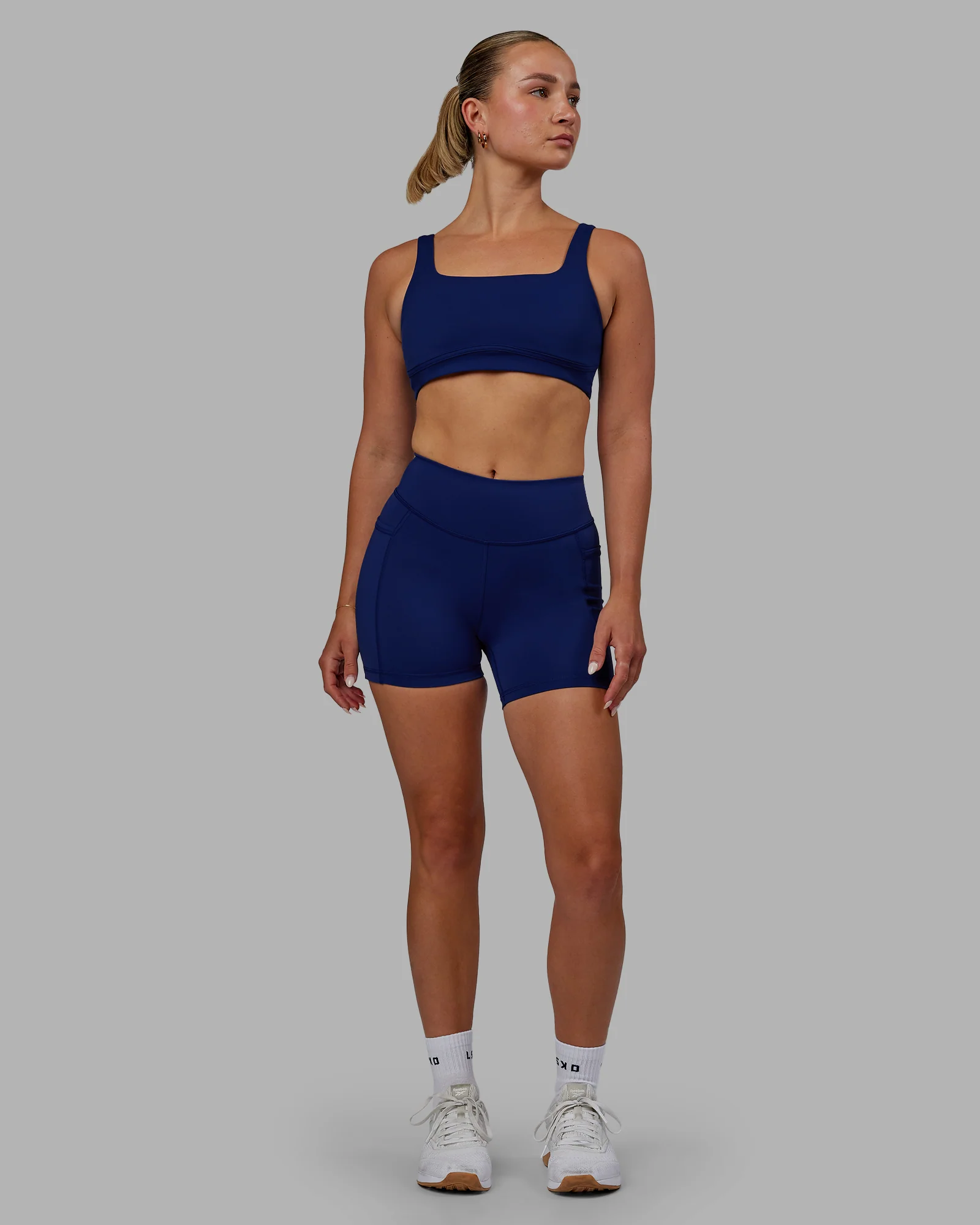 Elite High-Rise 4" Short Pockets - Midnight Blue - Image 5