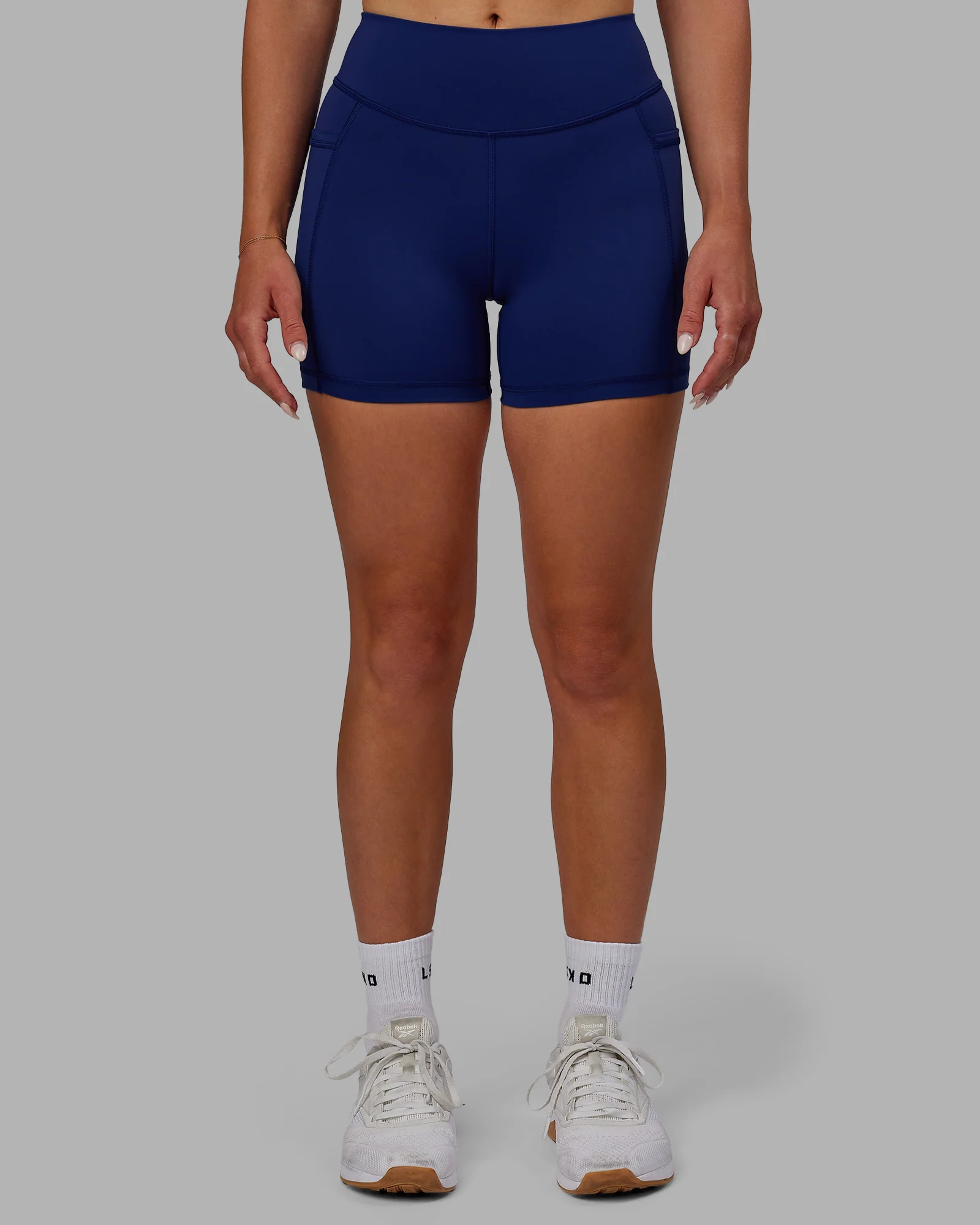Elite High-Rise 4" Short Pockets - Midnight Blue - Image 9
