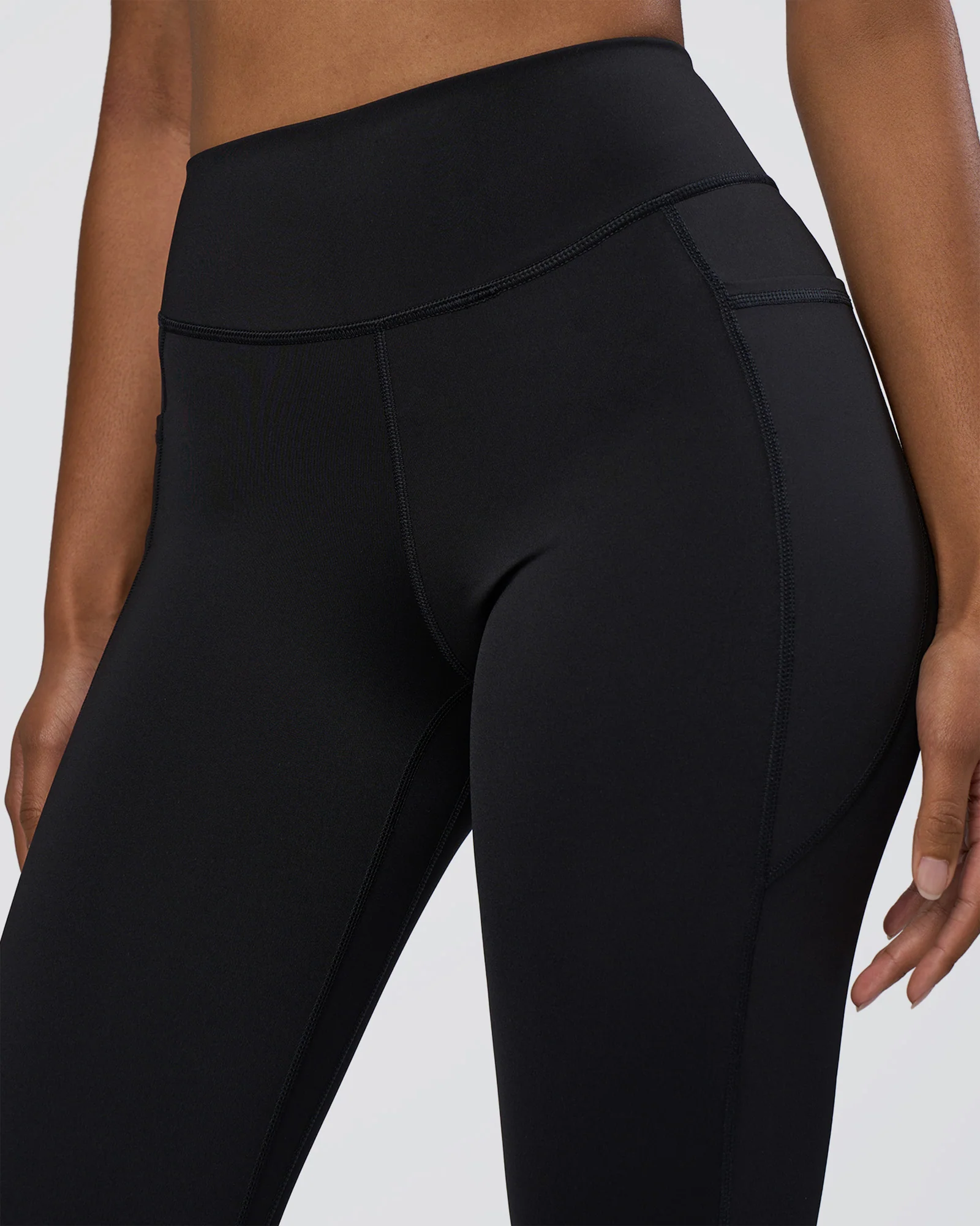 Elite High-Rise 7/8 Legging Pockets - Black - Image 3