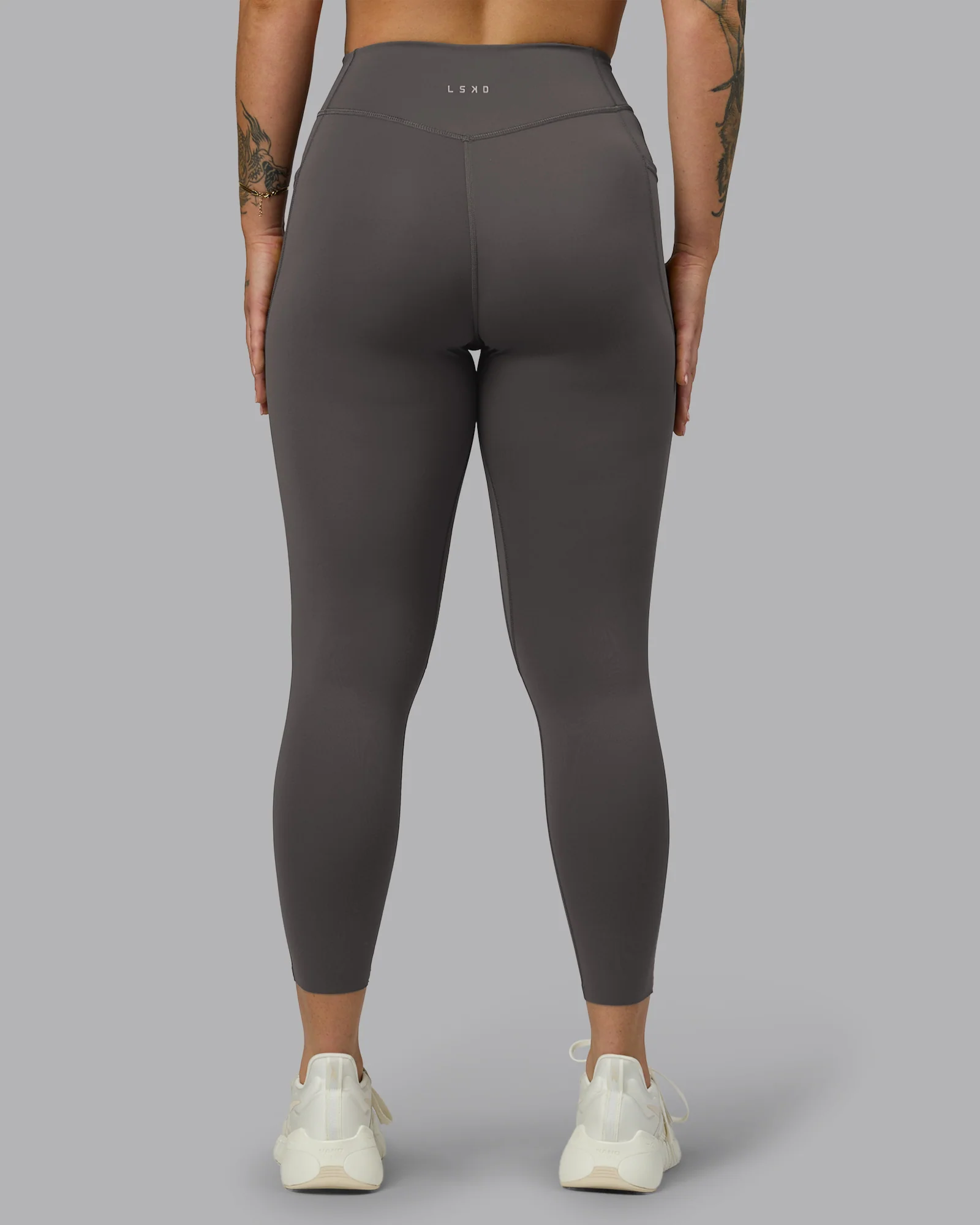 Elite High-Rise 7/8 Legging Pockets - Dark Storm - Image 4