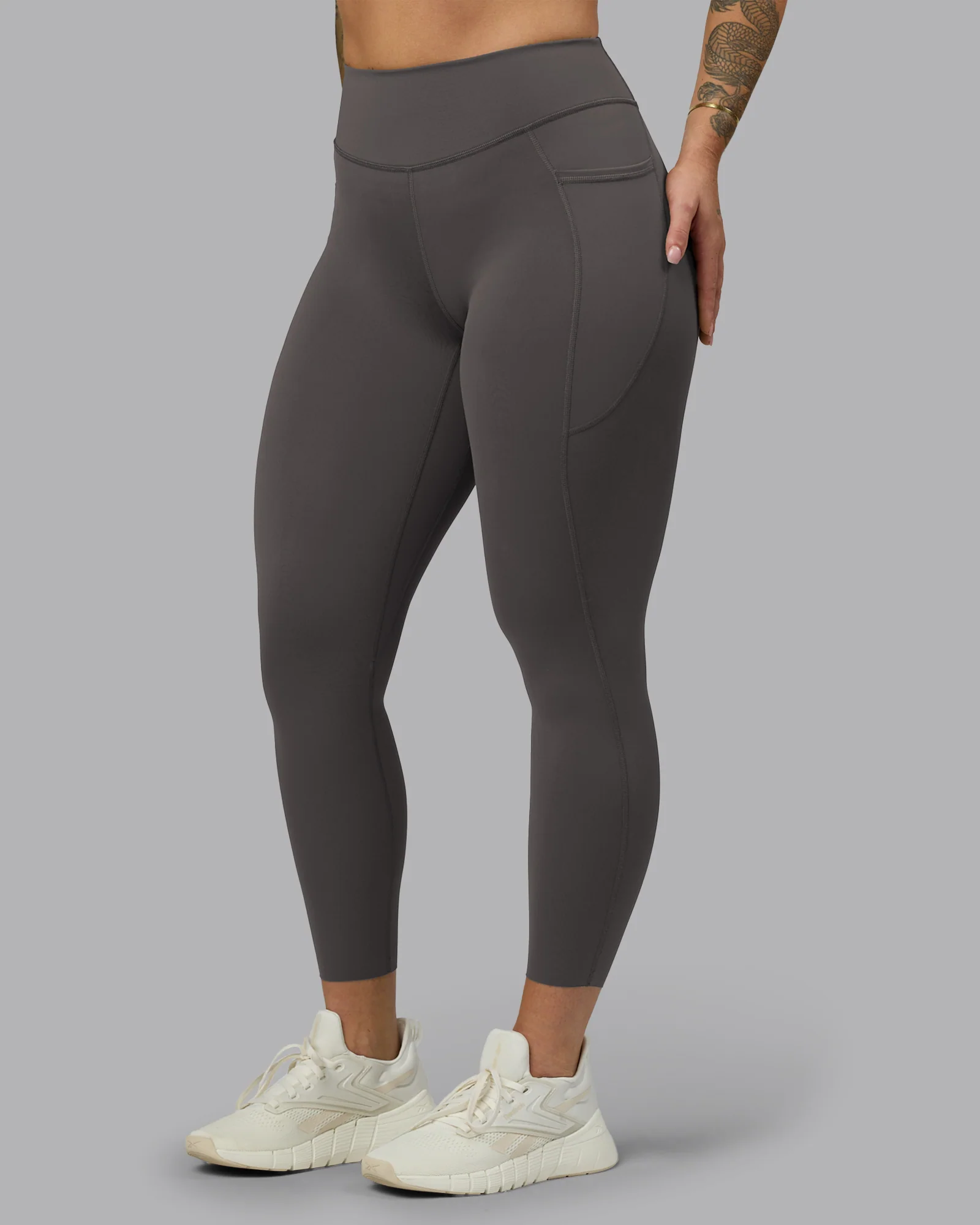 Elite High-Rise 7/8 Legging Pockets - Dark Storm - Image 8