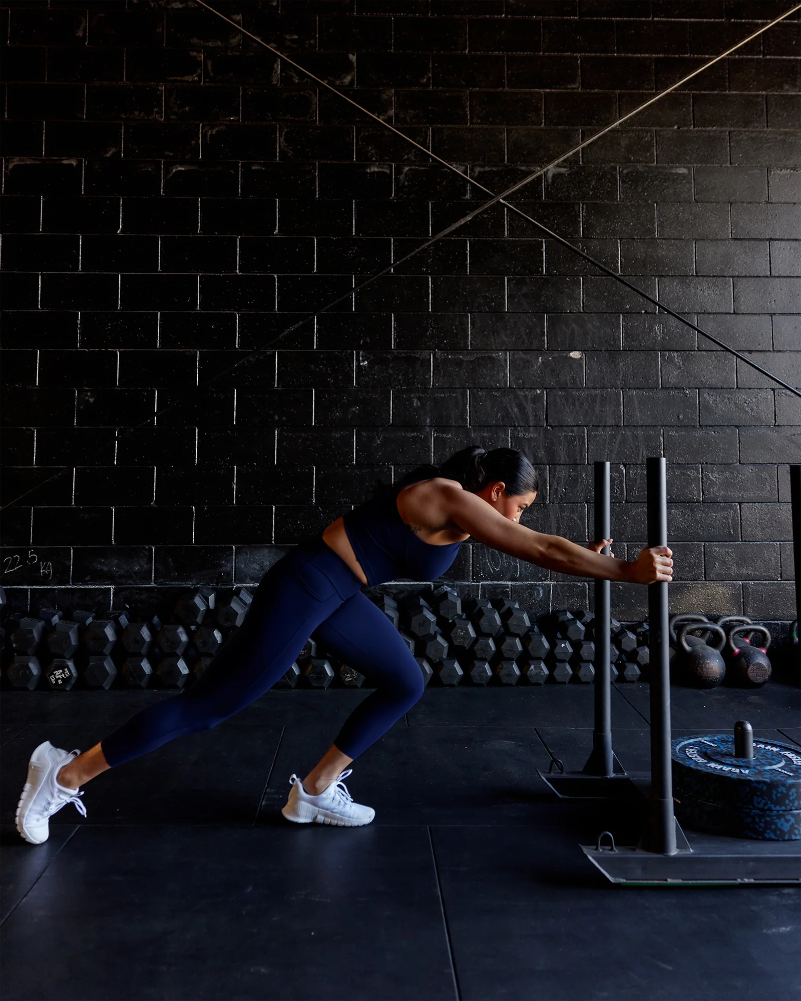 Elite High-Rise 7/8 Legging Pockets - Midnight Blue - Image 2