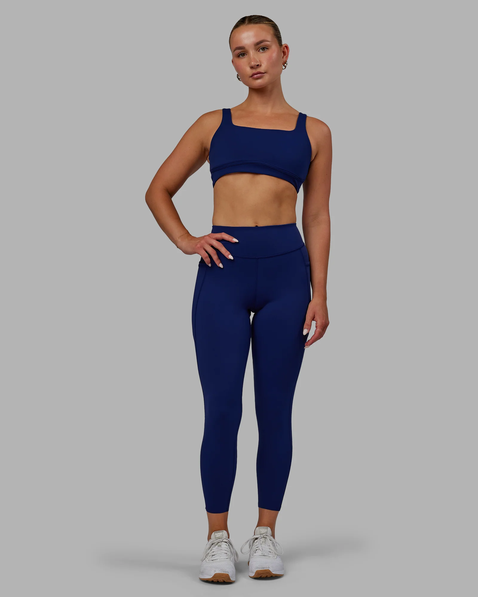 Elite High-Rise 7/8 Legging Pockets - Midnight Blue - Image 5