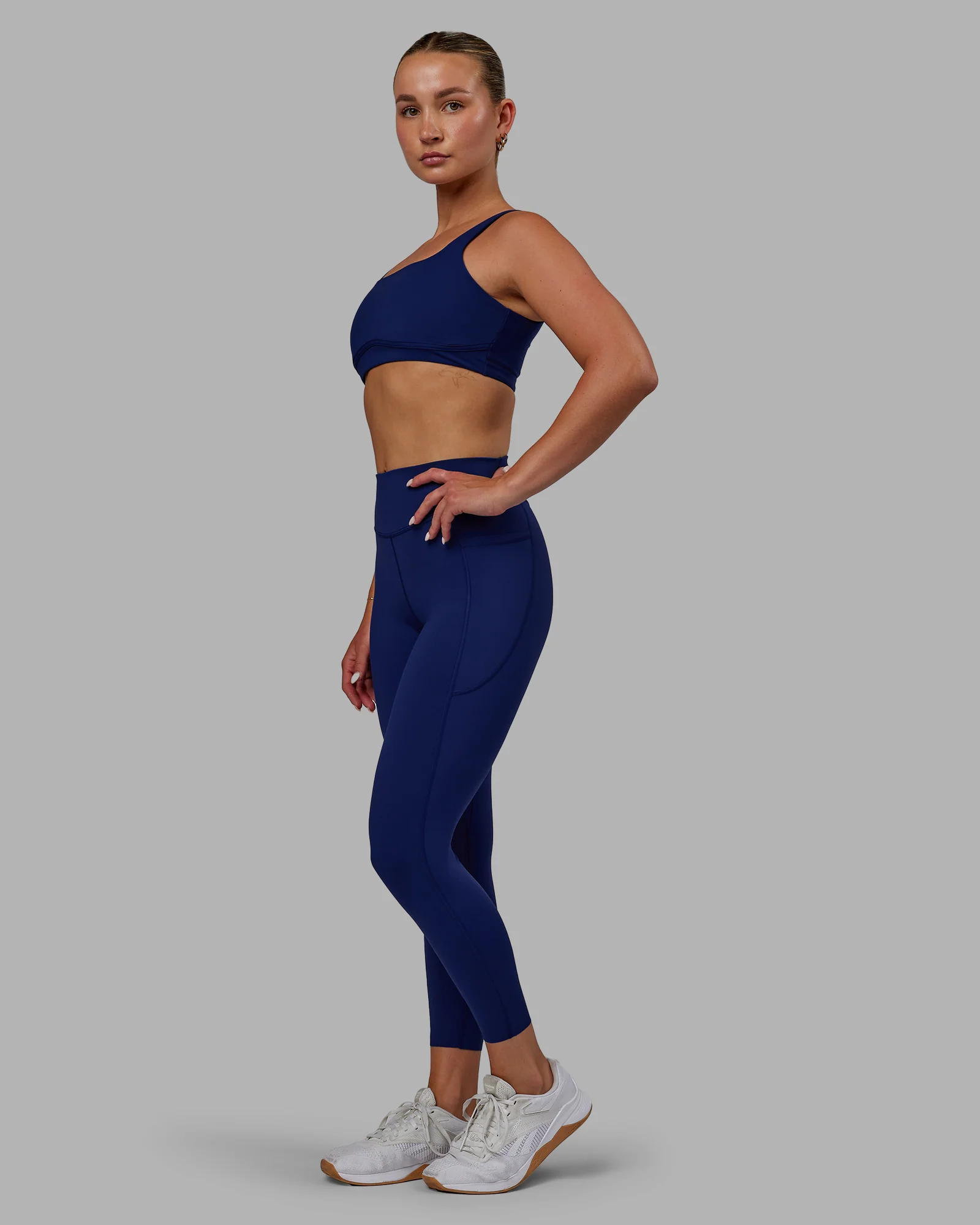 Elite High-Rise 7/8 Legging Pockets - Midnight Blue - Image 7