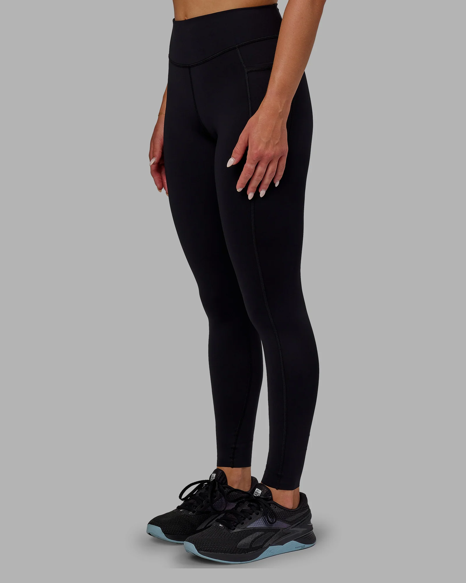 Elite High-Rise Full Length Legging Pockets - Black - Image 6