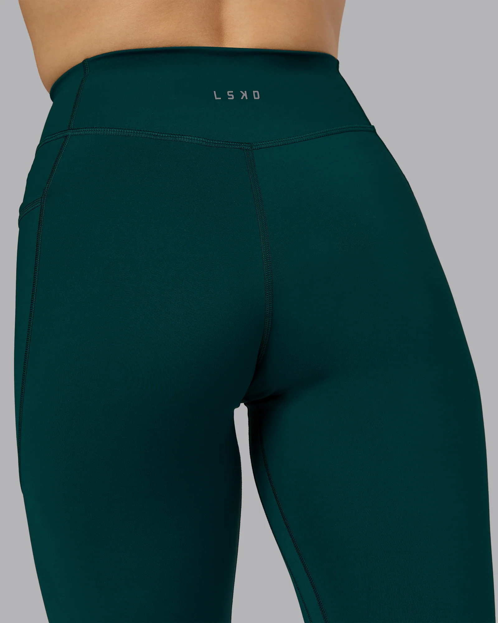 Elite High-Rise Full Length Legging Pockets - Dark Moss - Image 8