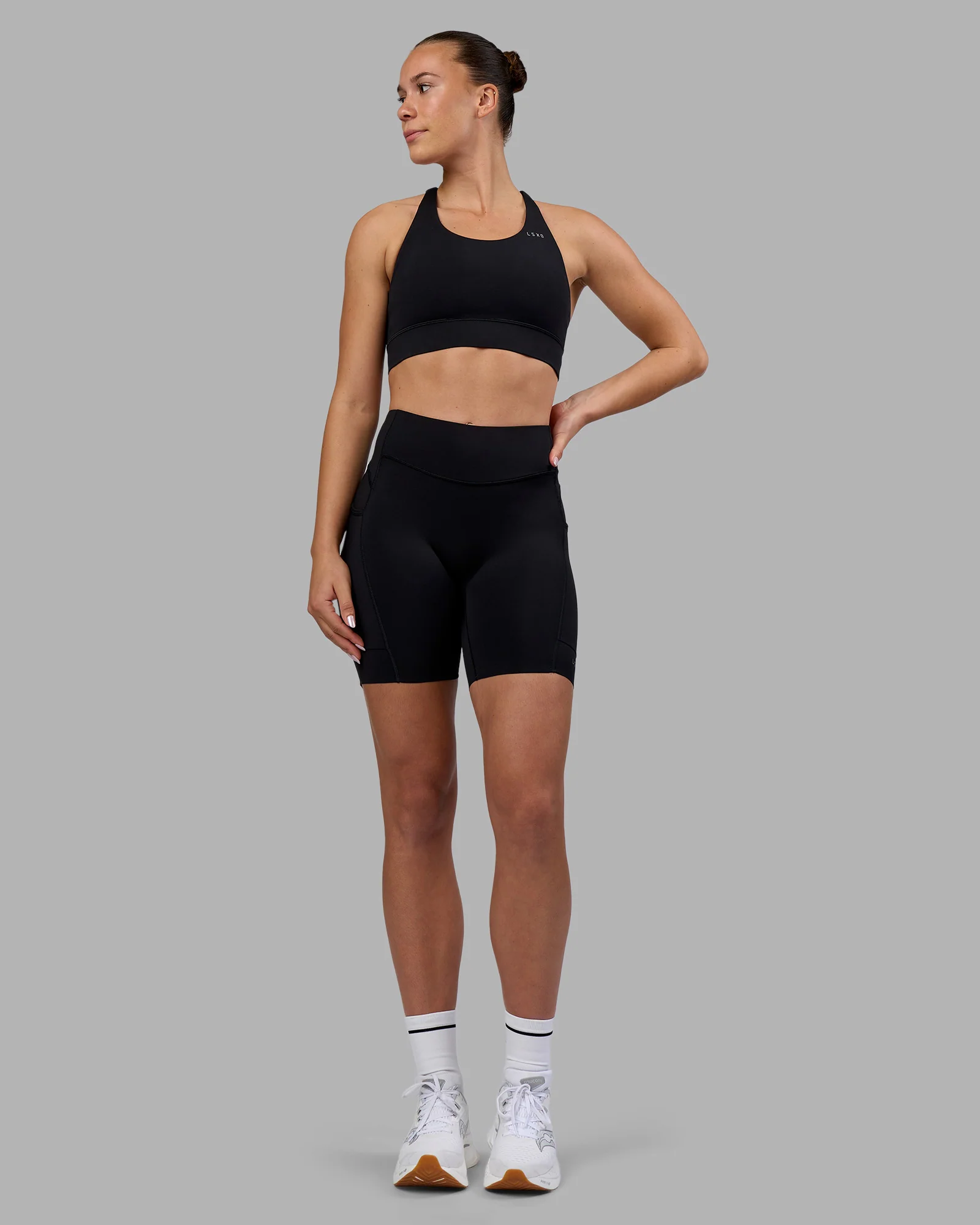 Elite Run High-Rise 7" Short Pockets - Black - Image 5